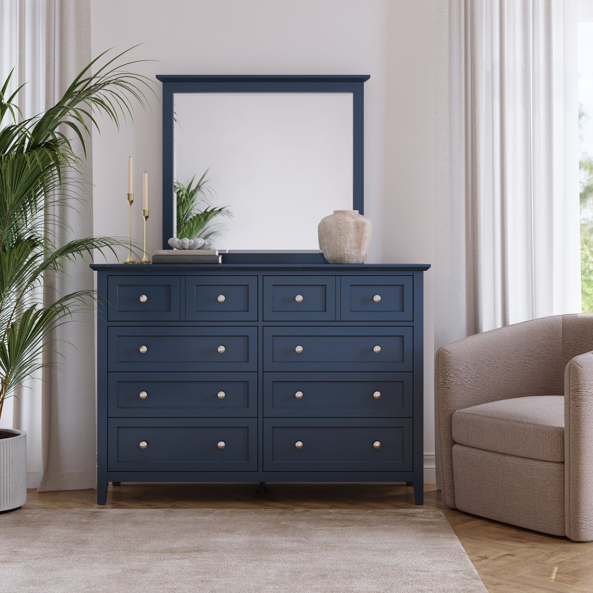Grace Eight Drawer Dresser in Blueberry - What A Room