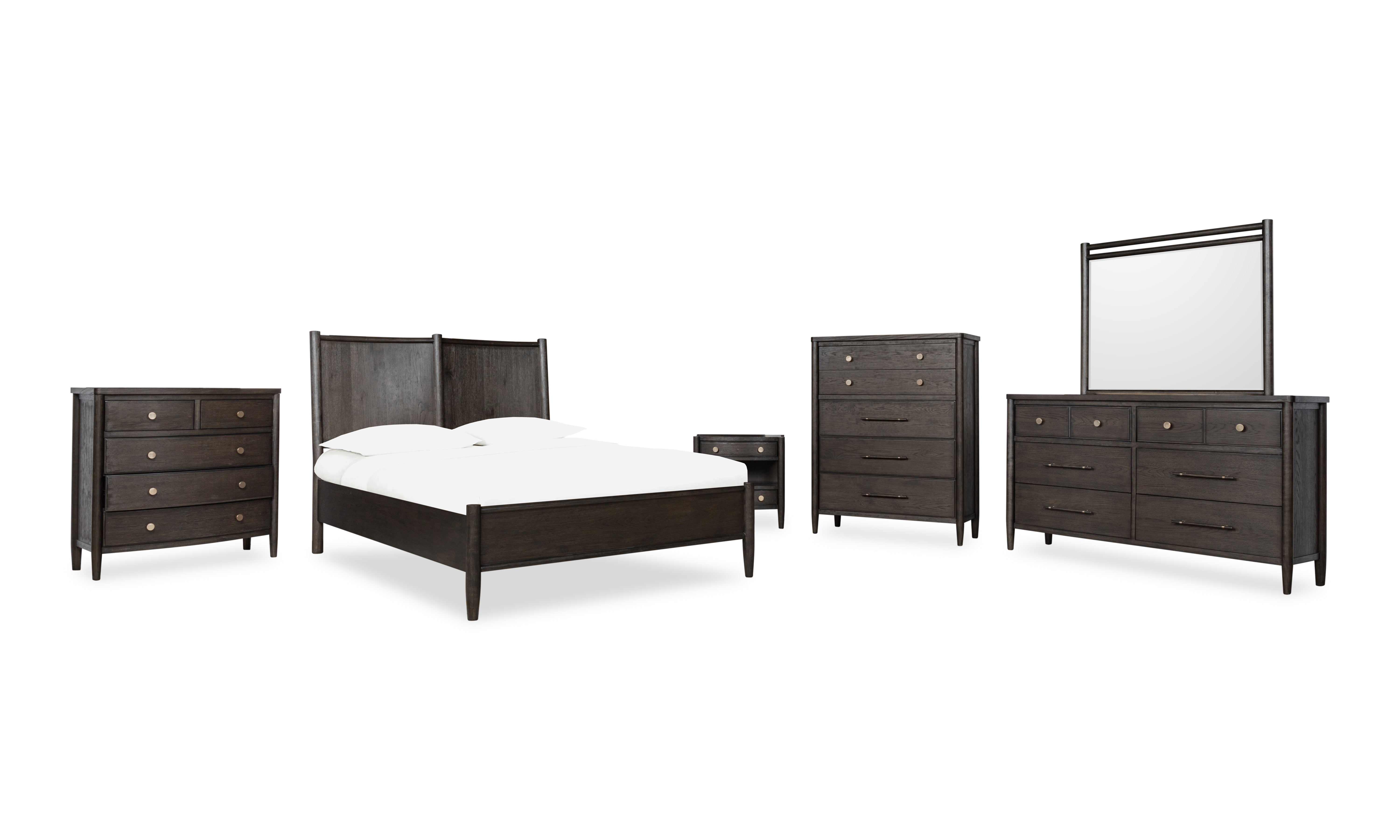 Rockport Oak Wood Platform Bed in Yin - What A Room