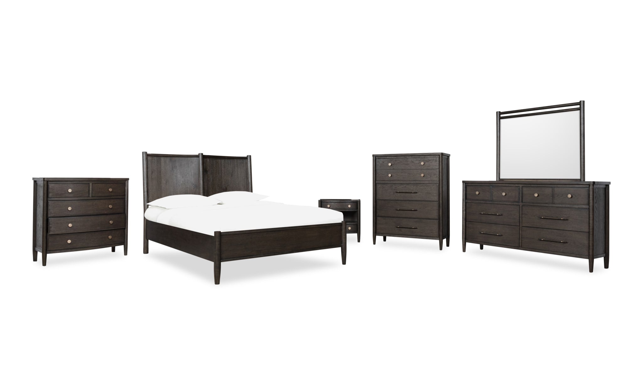 Rockport Oak Wood Platform Bed in Yin - What A Room