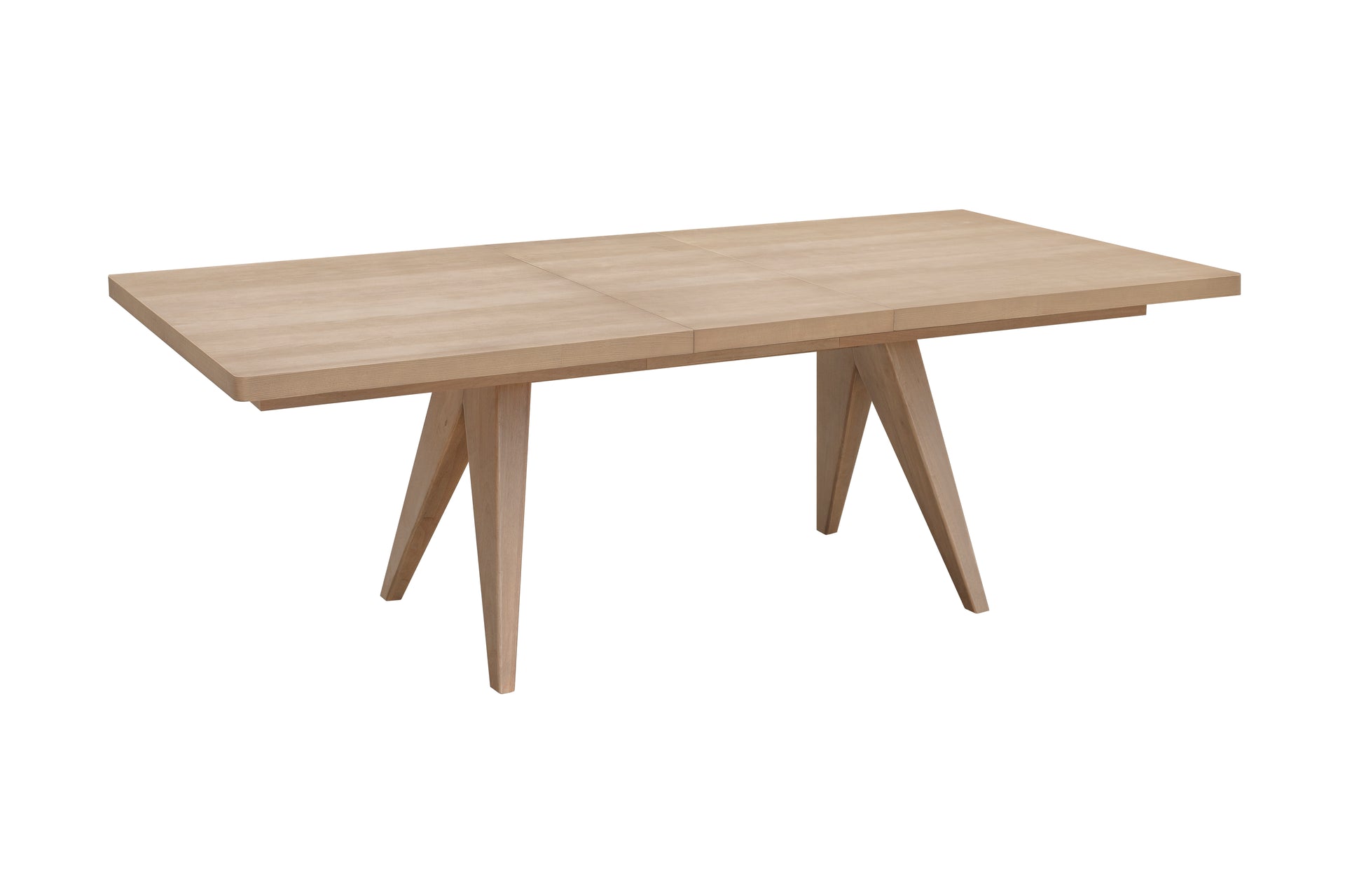 Sumire Ash Wood Rectangular Extension Table in Ginger - What A Room