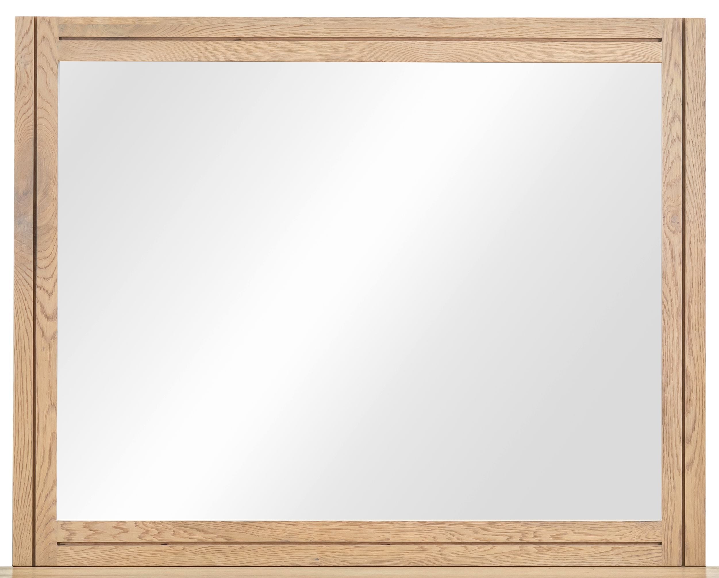 Batten Solid Wood and Mirrored Glass Wall or Dresser Mirror in Blonde Oak - What A Room
