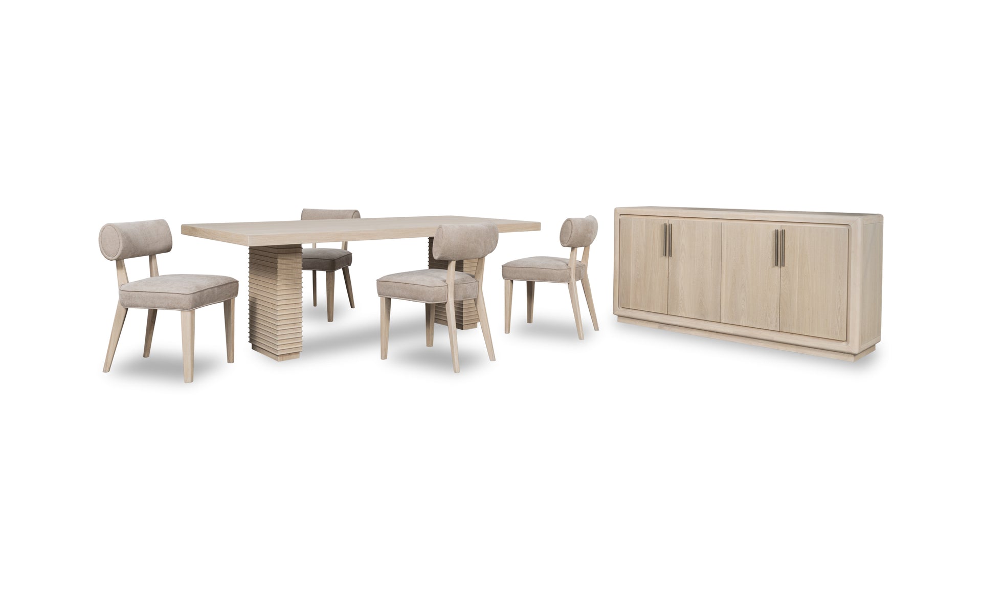 Magnolia Wood Frame Upholstered Dining Chair in Brown Sugar Chenille (Set of 2) - What A Room