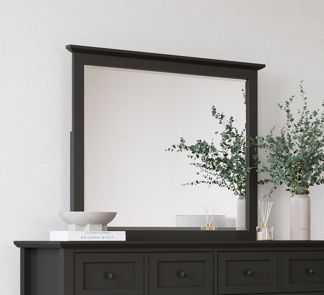 Grace Wall or Dresser Mirror in Raven Black - What A Room