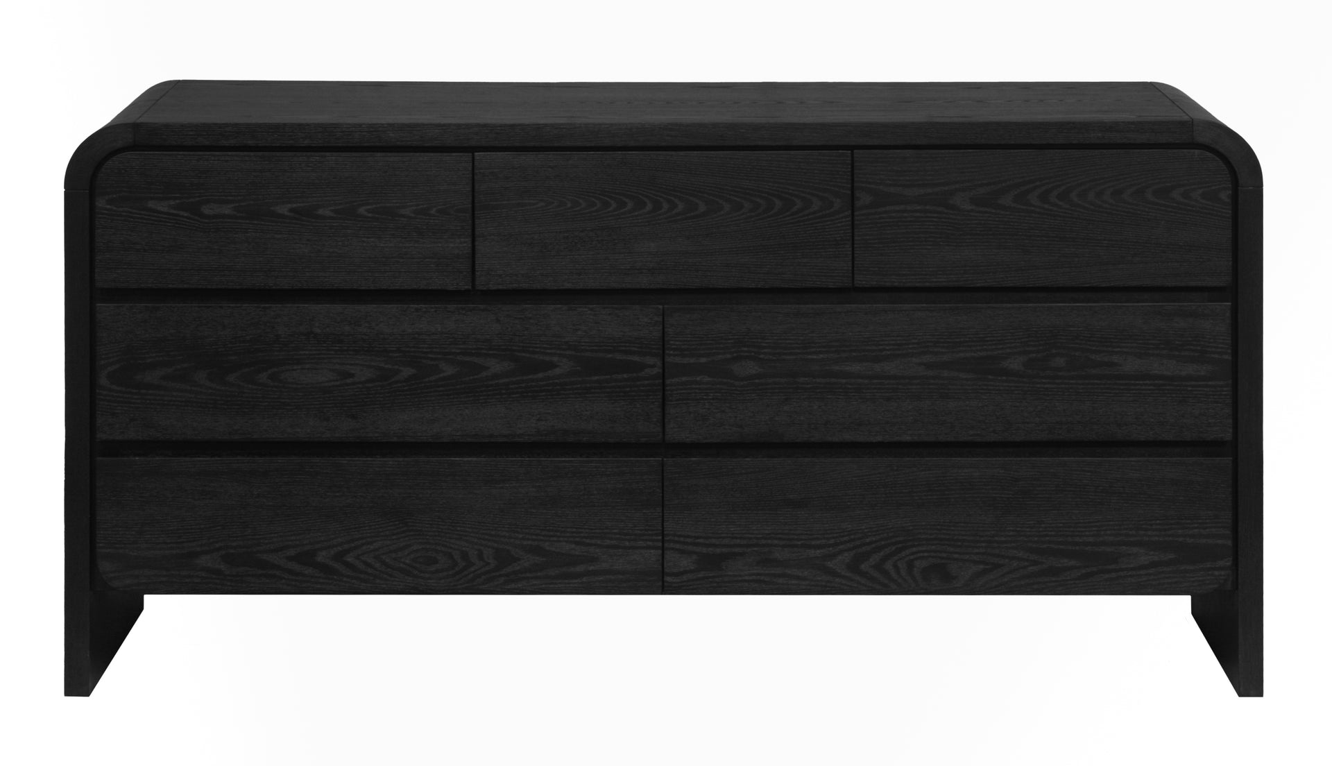 Elora Six Drawer Dresser in Jet Black Ash - What A Room