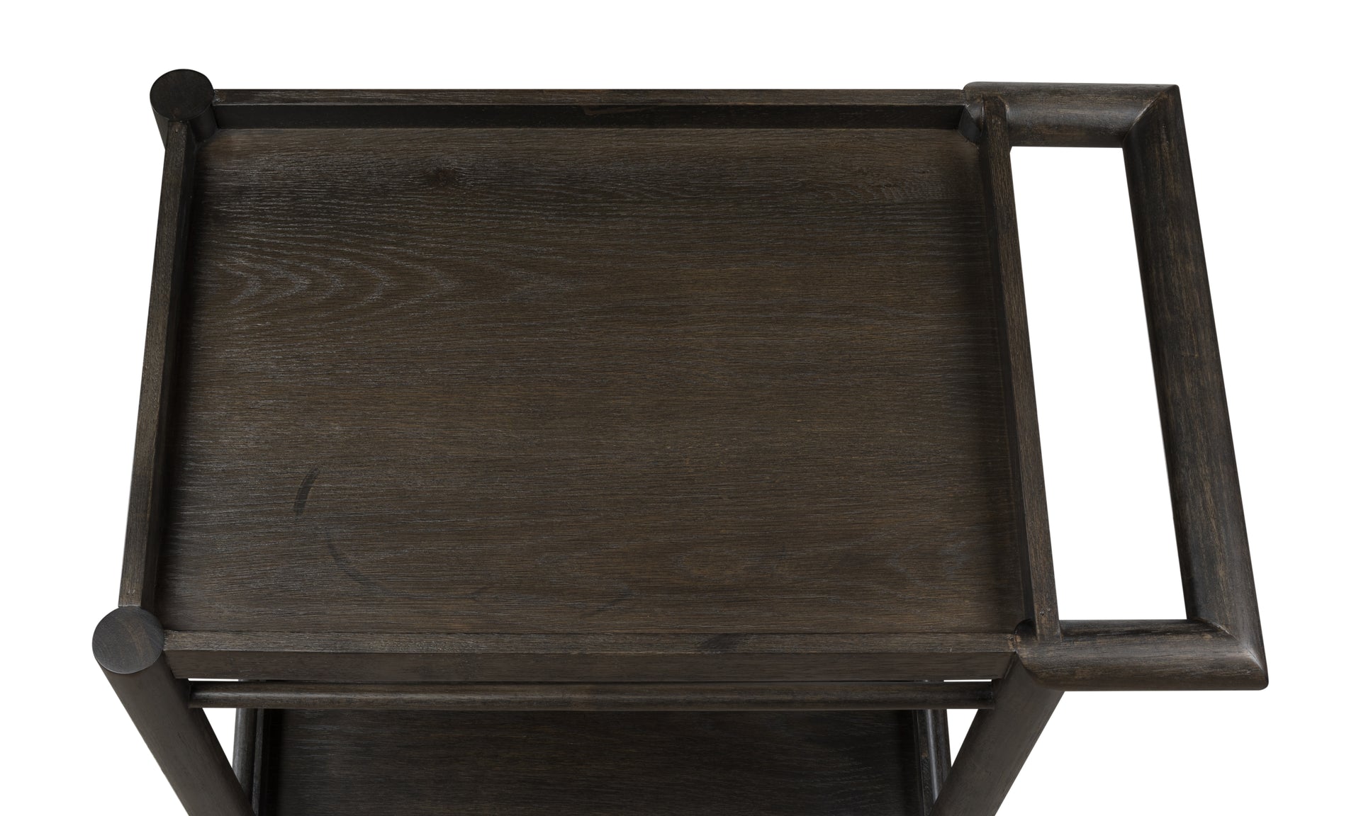 Rockport Two Shelf Rolling Bar Cart in Yin - What A Room