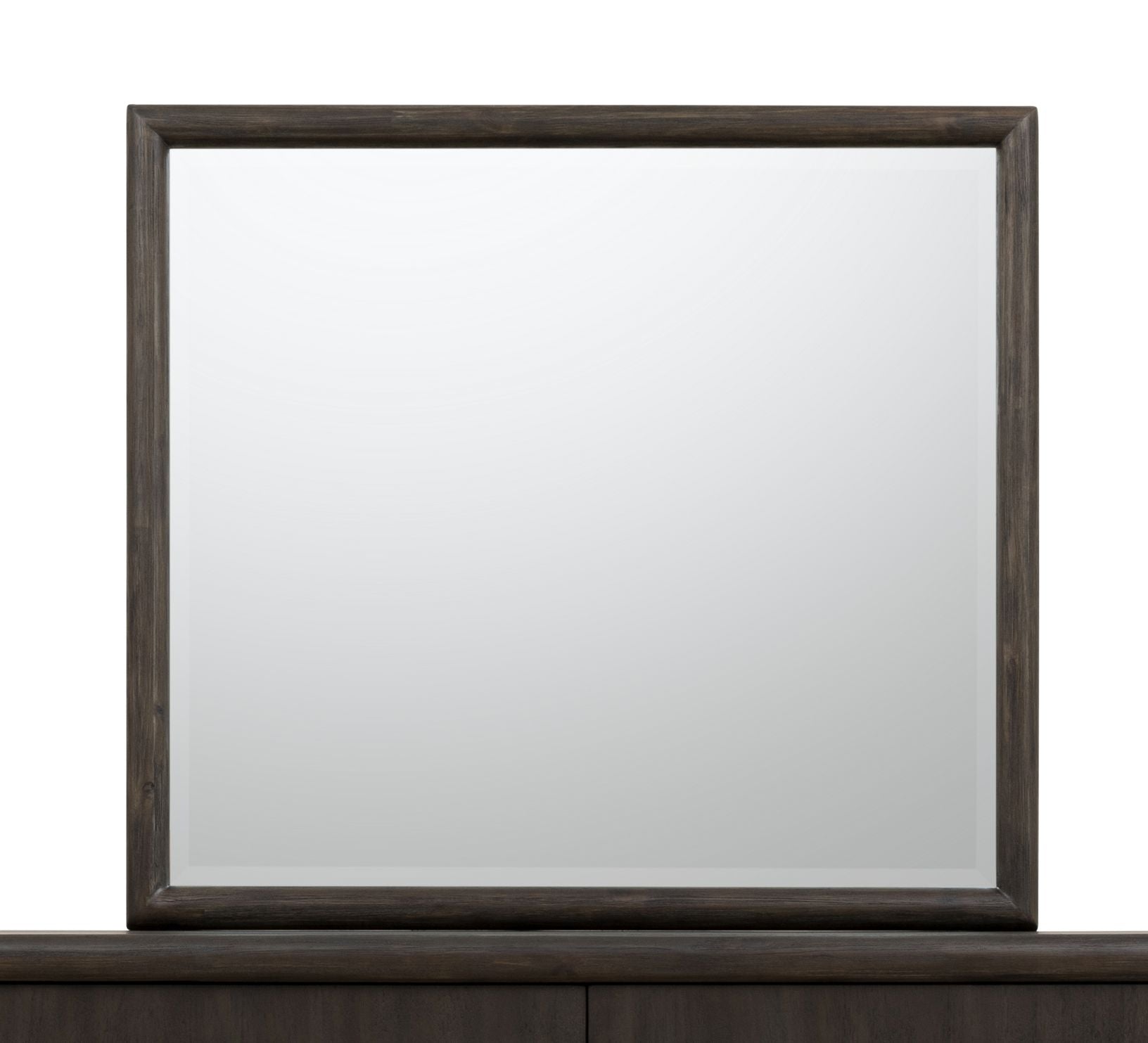 Dorsey Solid Wood and Glass Mirror in Basalt Grey - What A Room