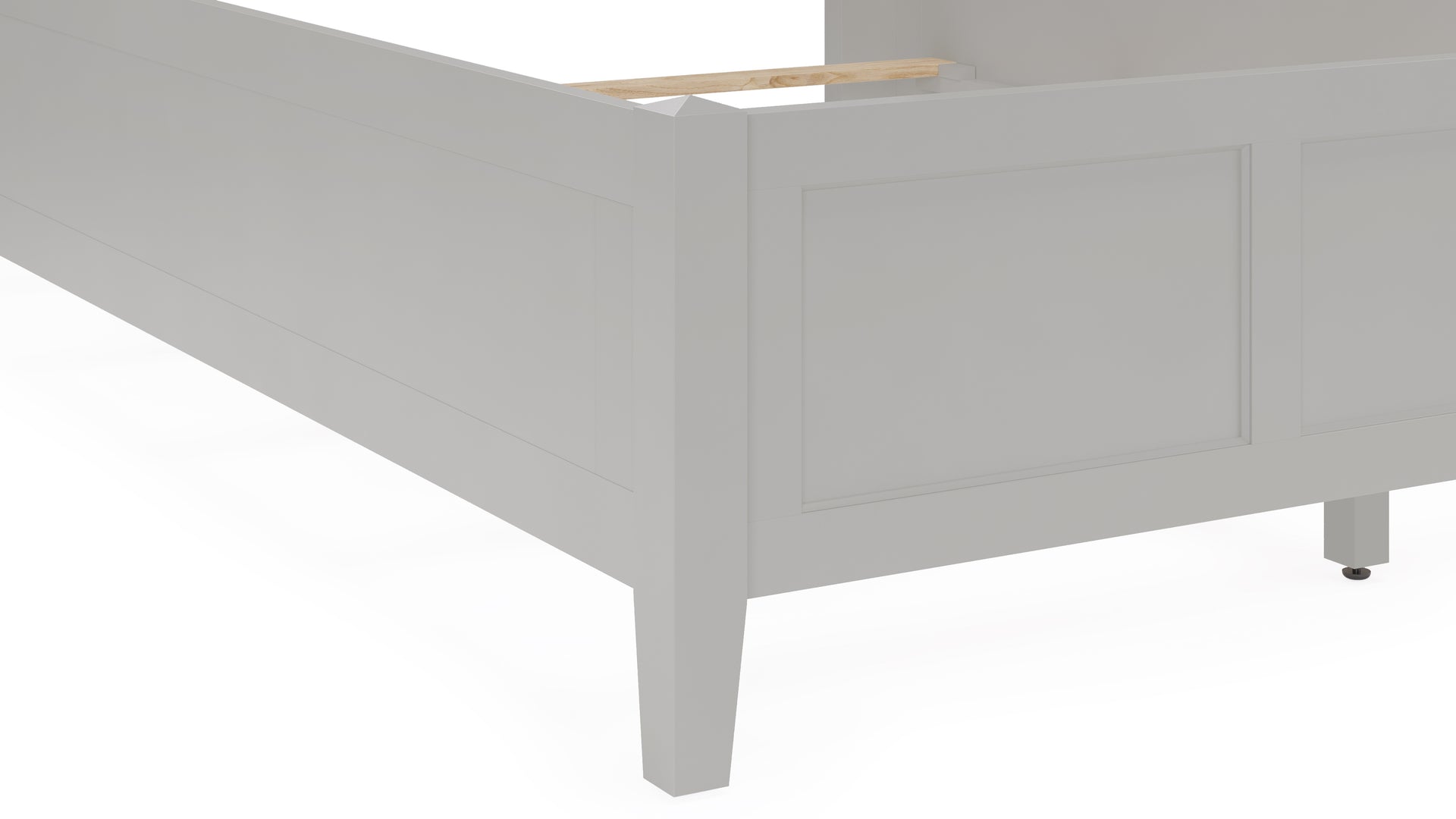 Grace Three Panel Bed in Elephant Grey - What A Room