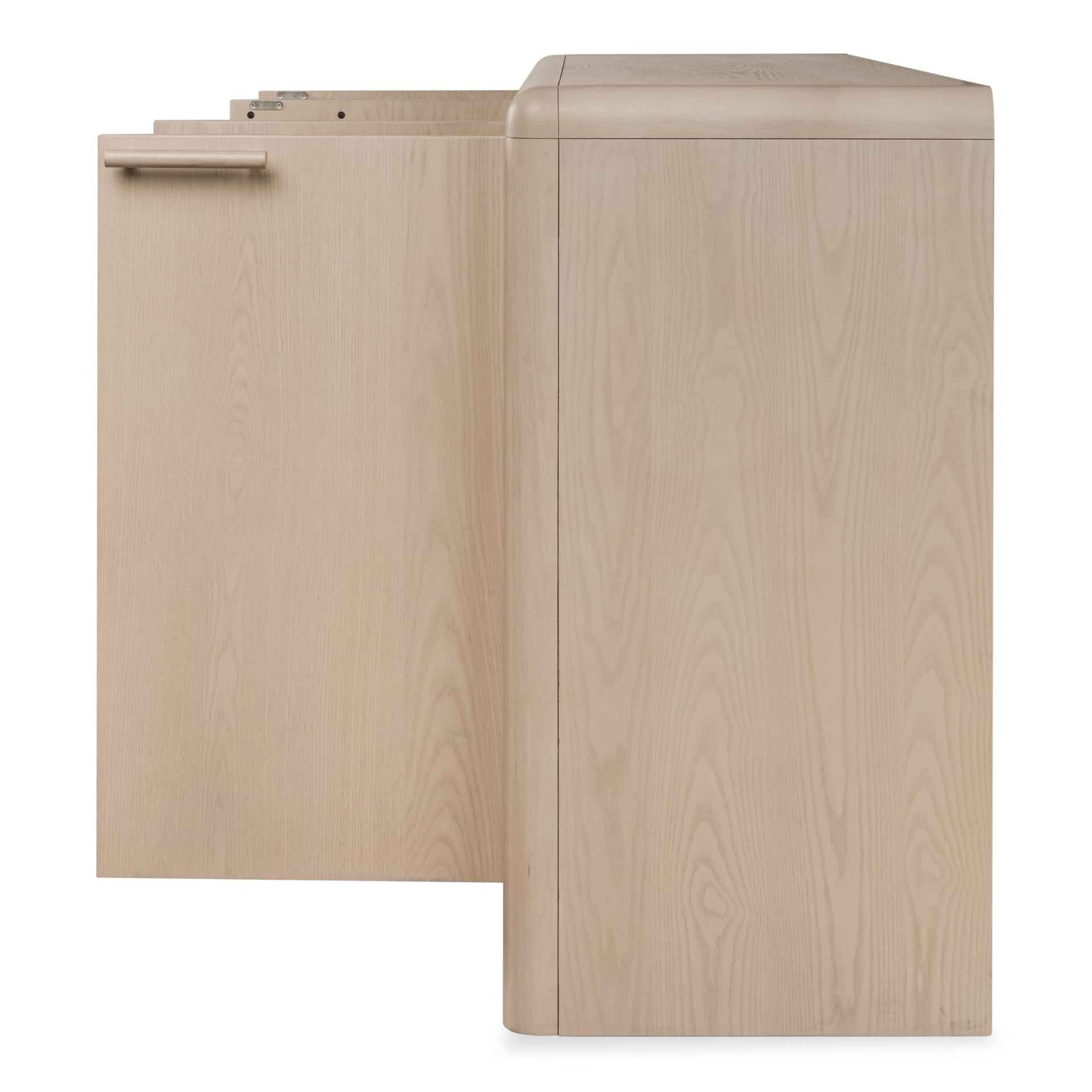 Liv Four Door Ash Wood Sideboard in White Sand - What A Room