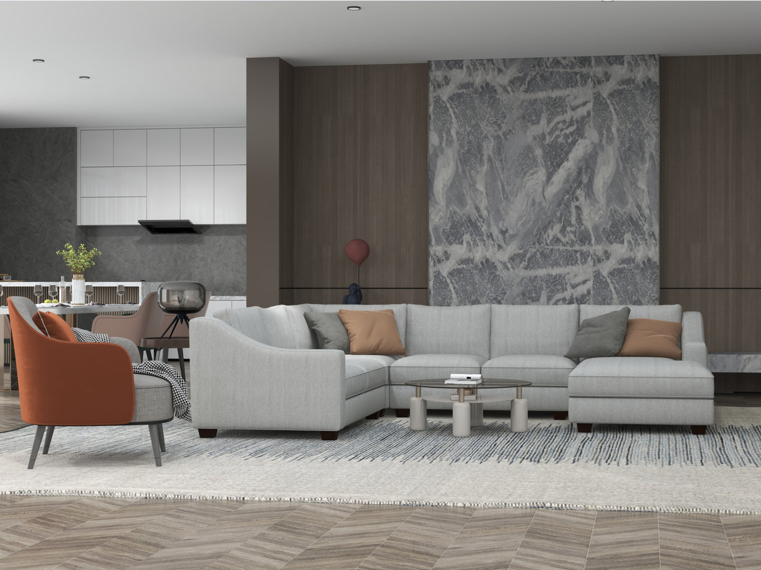 Merced U Sectional with Chaise - What A Room
