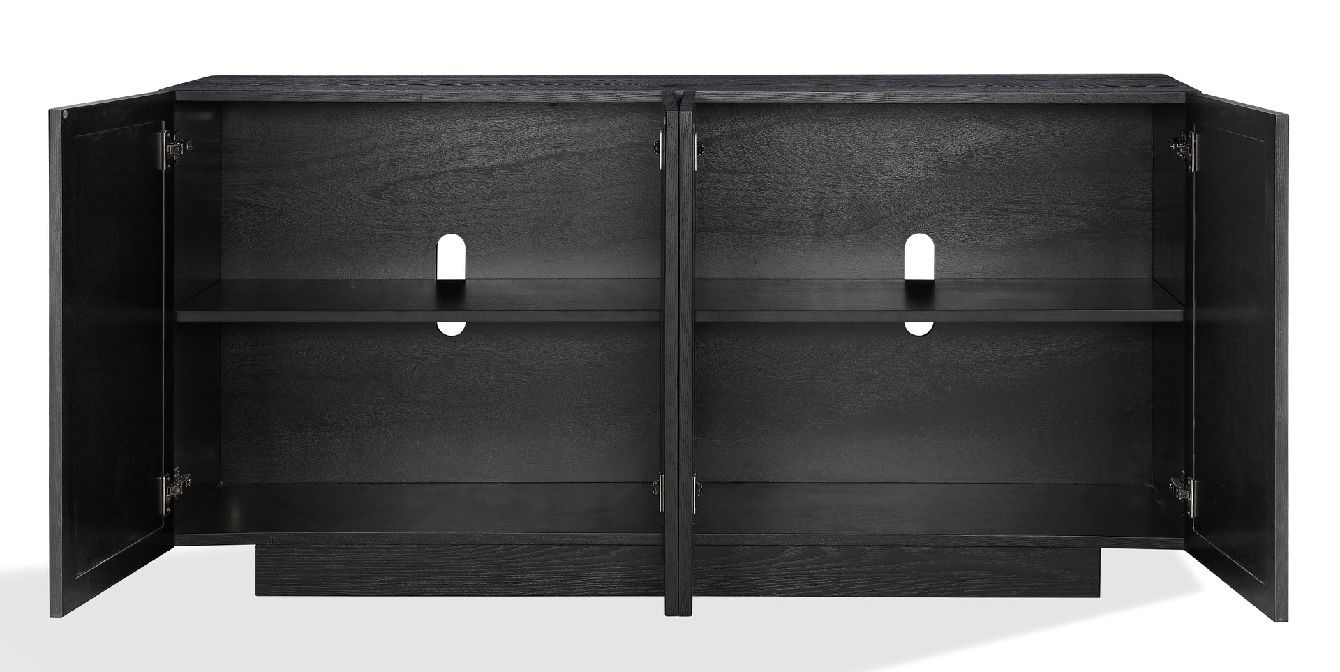 Doheny Wood and Metal Two Door Sideboard in Black and Brass - What A Room