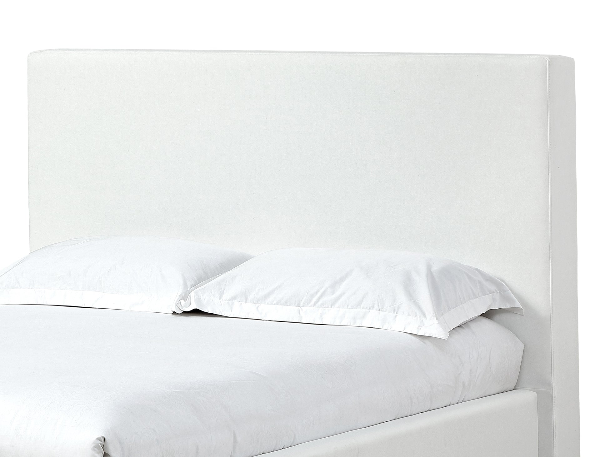 One Upholstered Modern Headboard in Pearl - What A Room