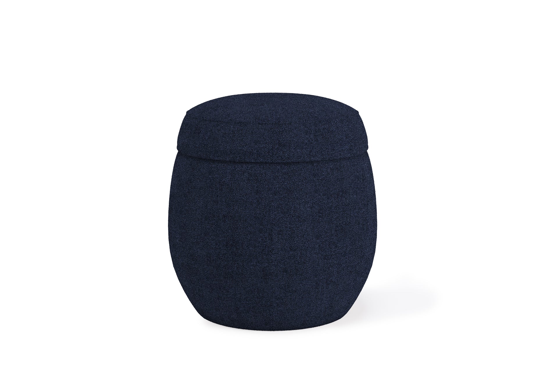 Flex Upholstered Ottoman in Blue Jeans Chenille - What A Room