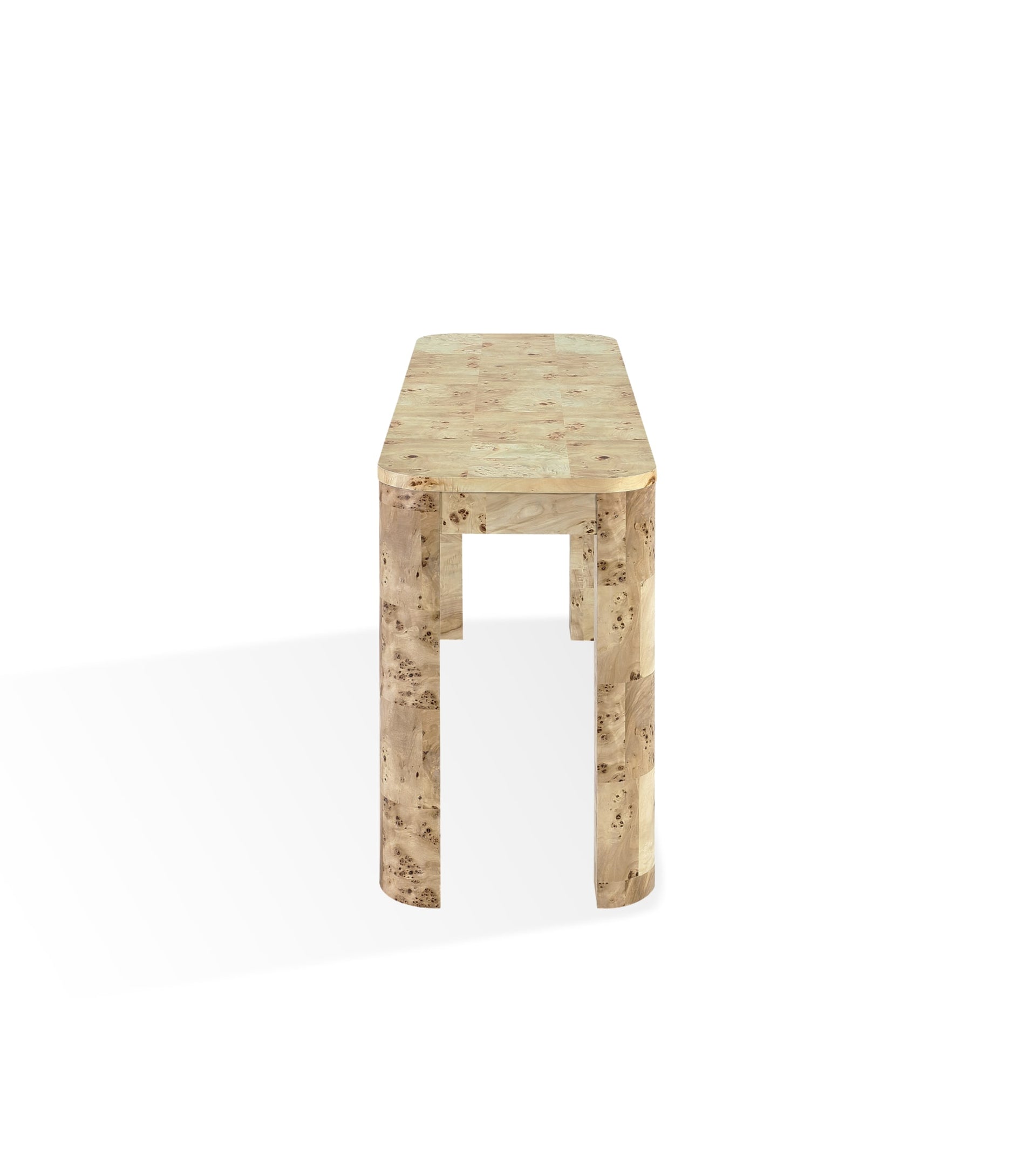 Cosmo Mappa Burl Console Table in Amber Kiss - What A Room