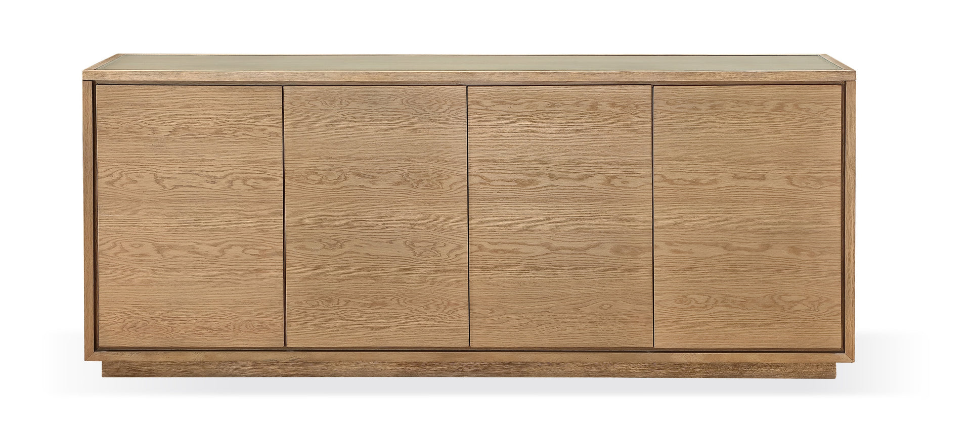 One Modern Coastal Four Door Sideboard in White Oak - What A Room
