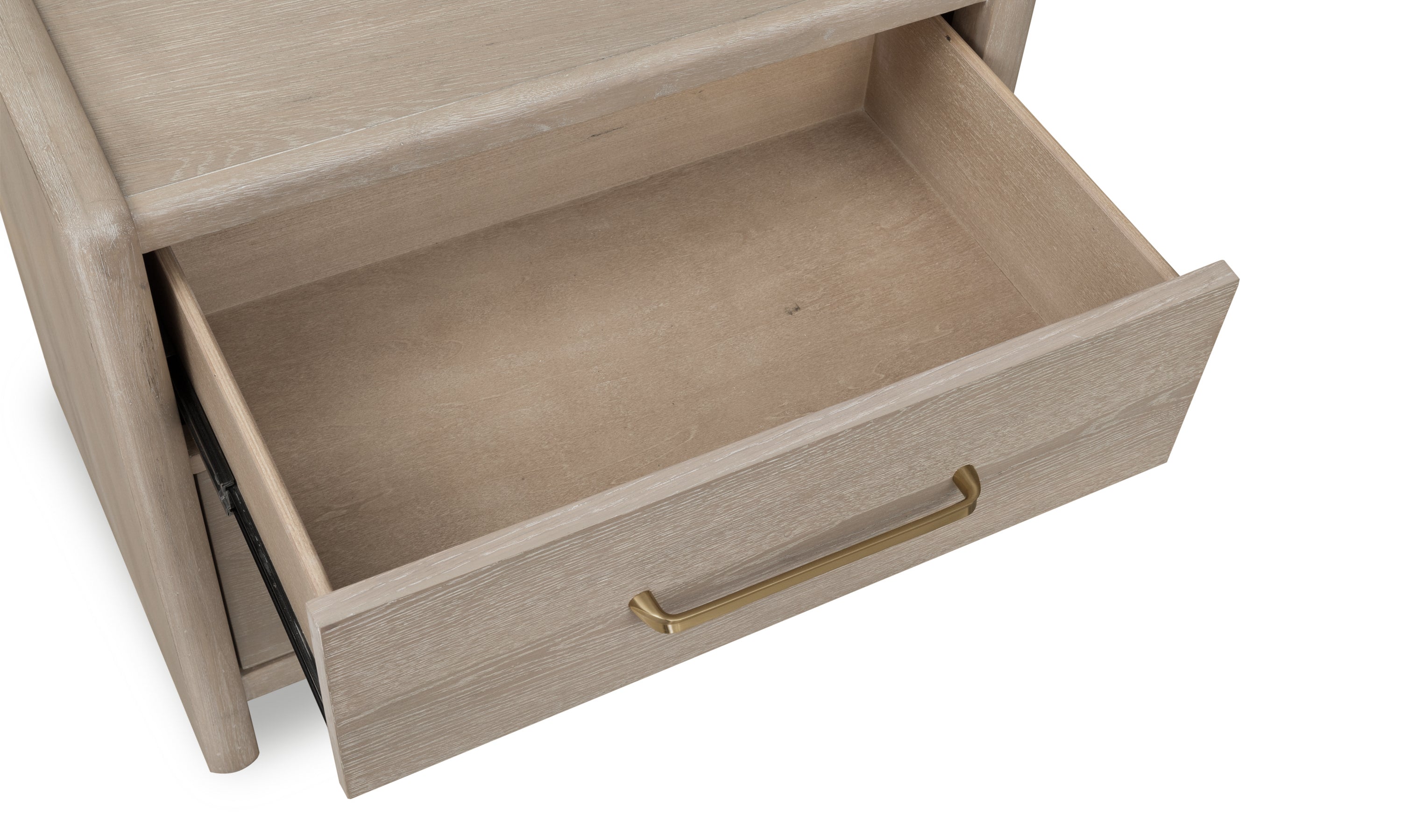 Gardenia 2 Drawer Oak Wood Nightstand in Chai - What A Room