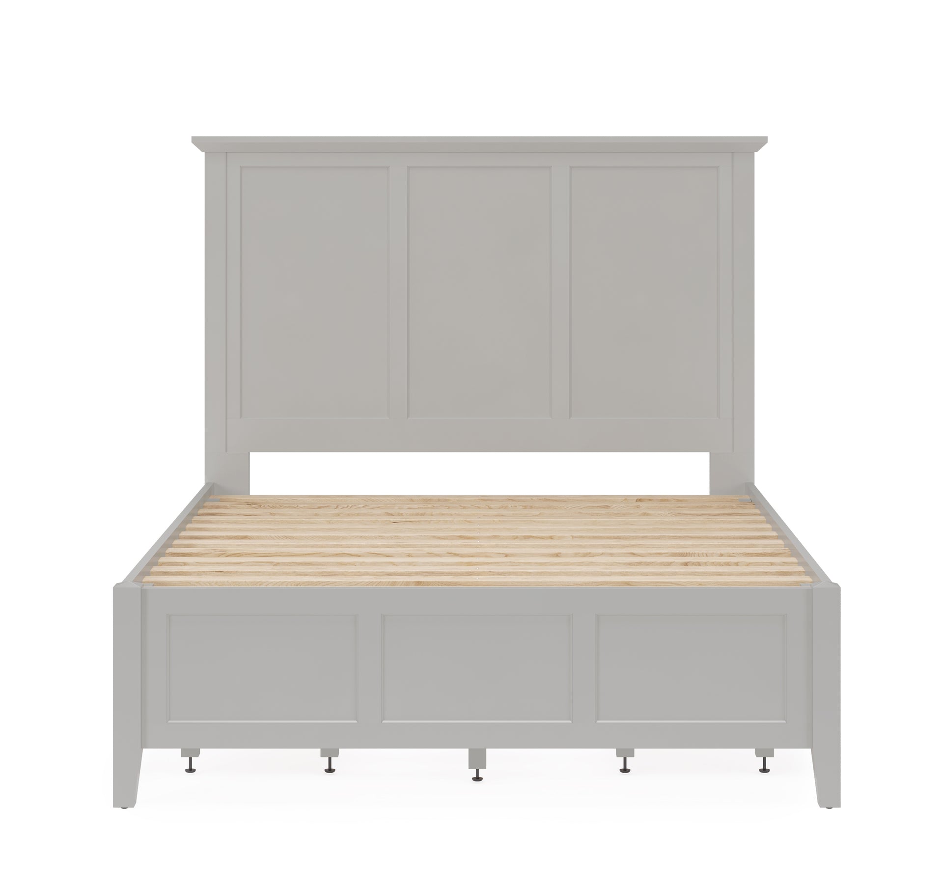 Grace Four Drawer Platform Storage Bed in Elephant Gray - What A Room