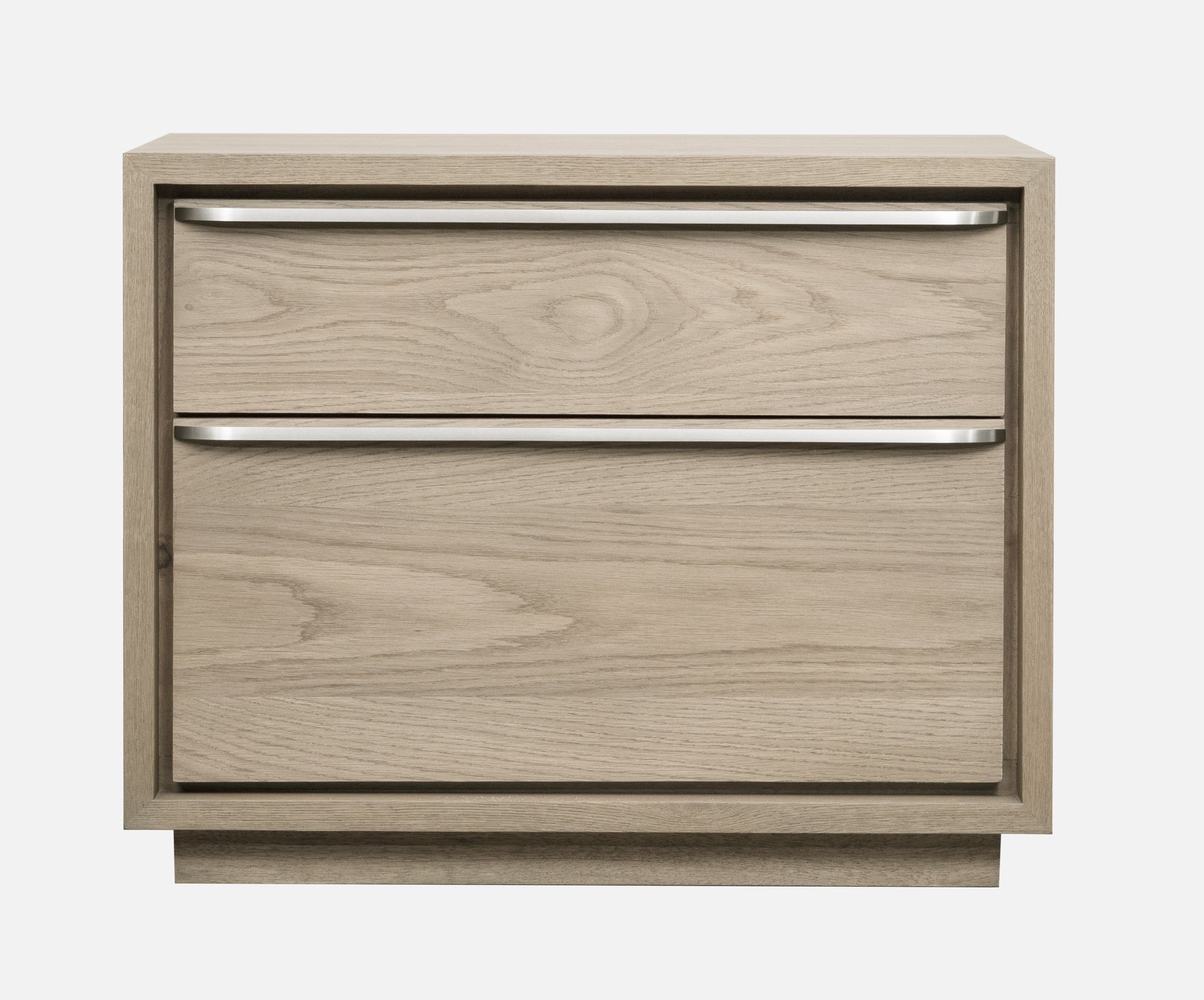 One Coastal Modern Two Drawer Nightstand in Bisque - What A Room