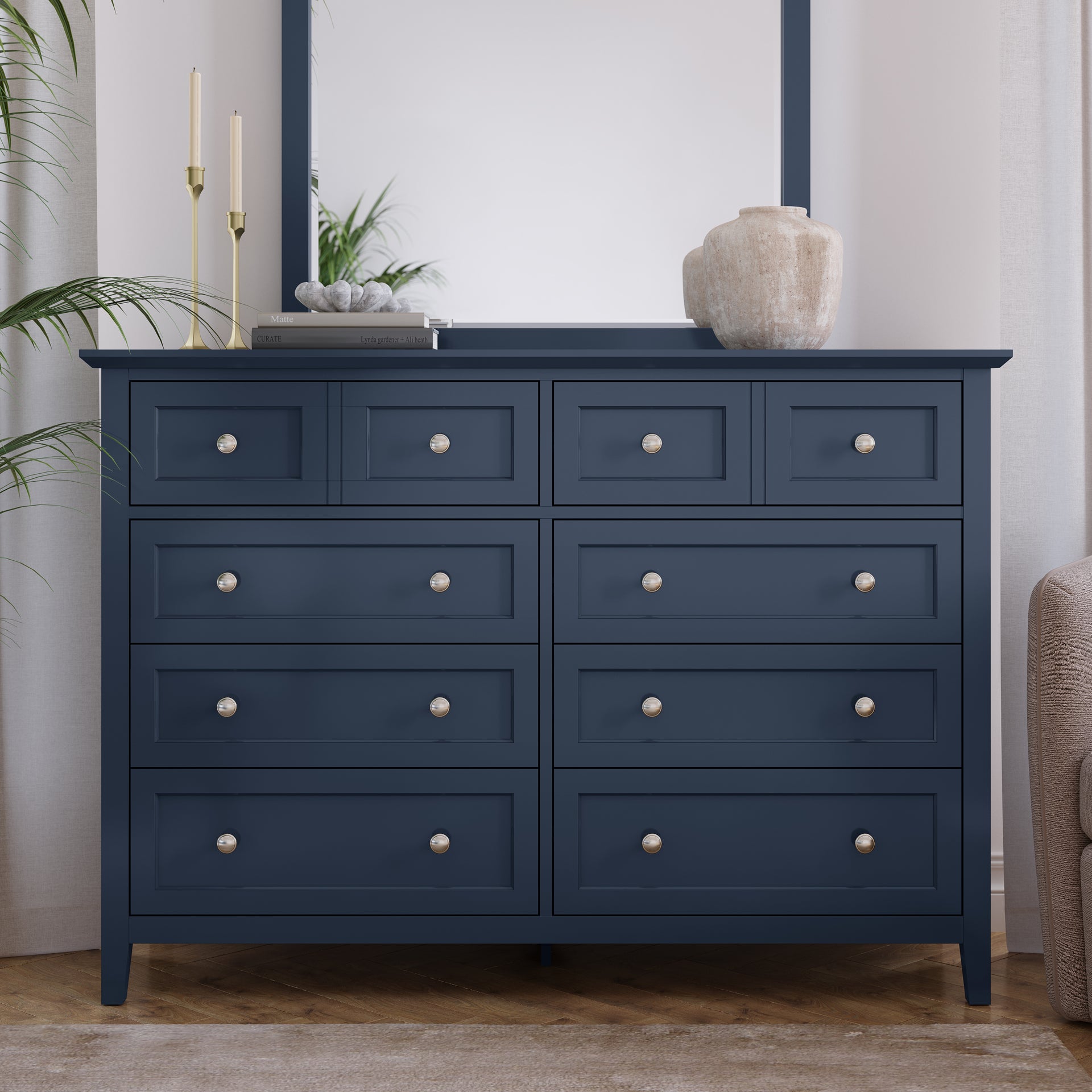 Grace Eight Drawer Dresser in Blueberry - What A Room