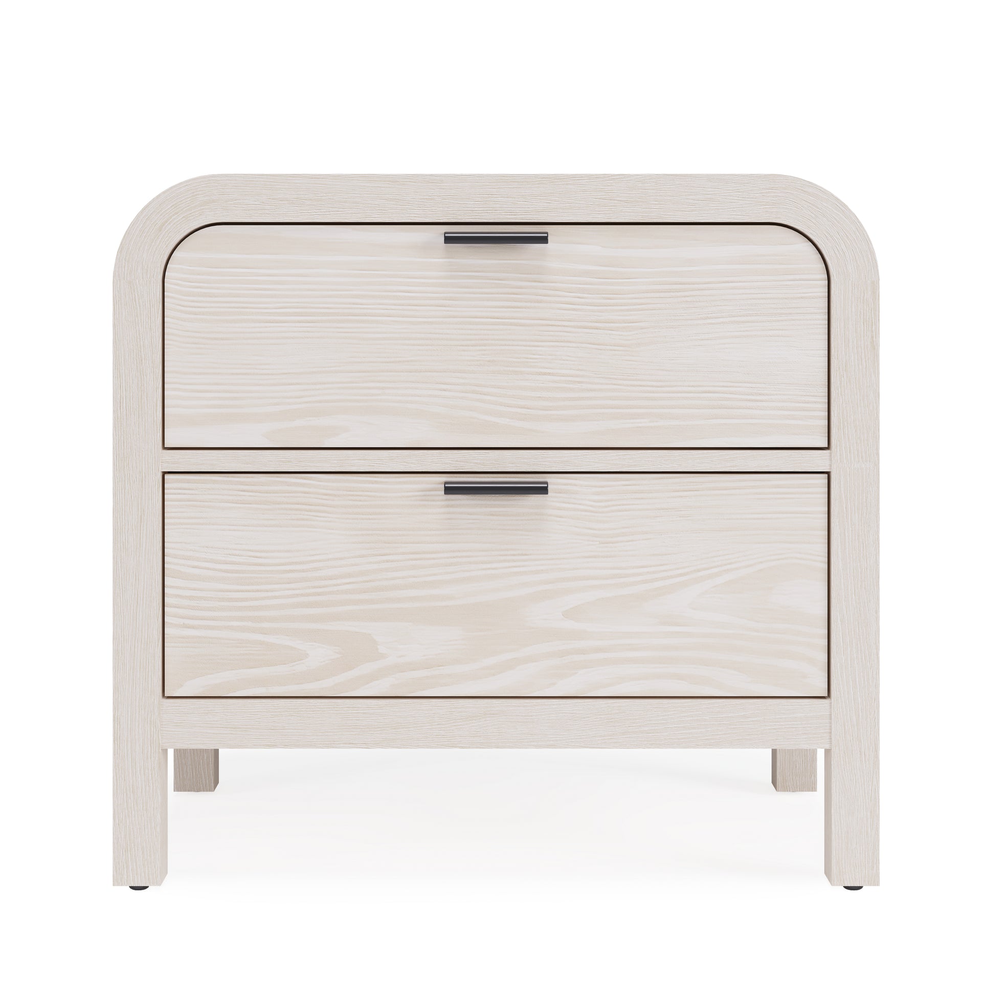 Drake Two Drawer USB-Charging Nightstand in Sugar - What A Room