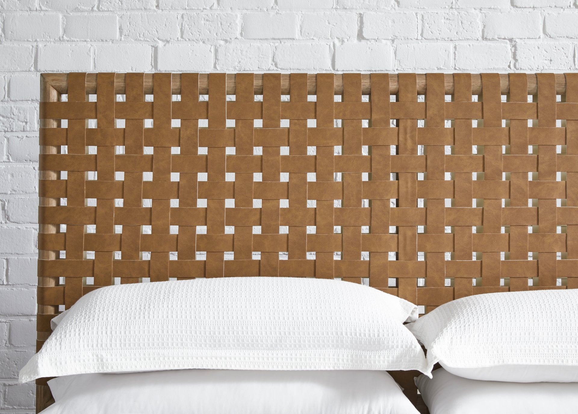 Dorsey Woven Panel Bed in Granola and Ginger - What A Room