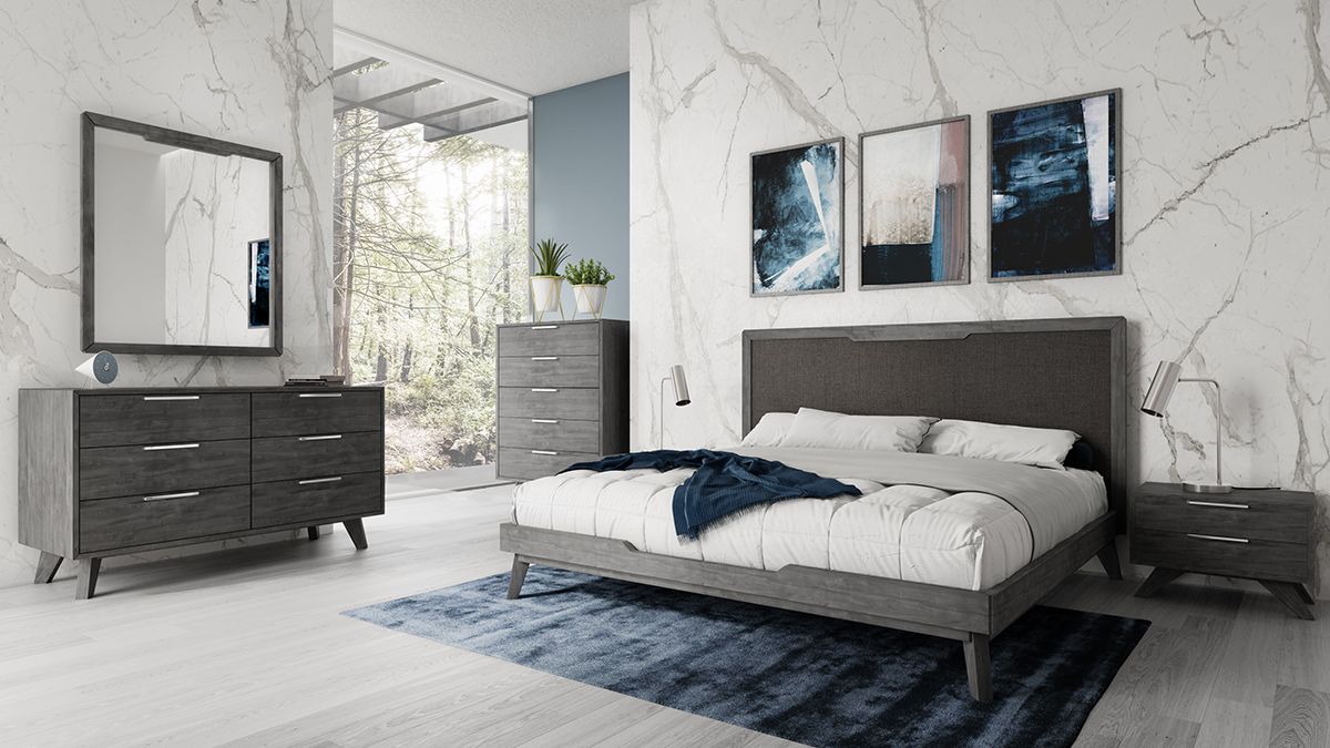Nova Domus Soria Modern Grey Wash Bed - What A Room