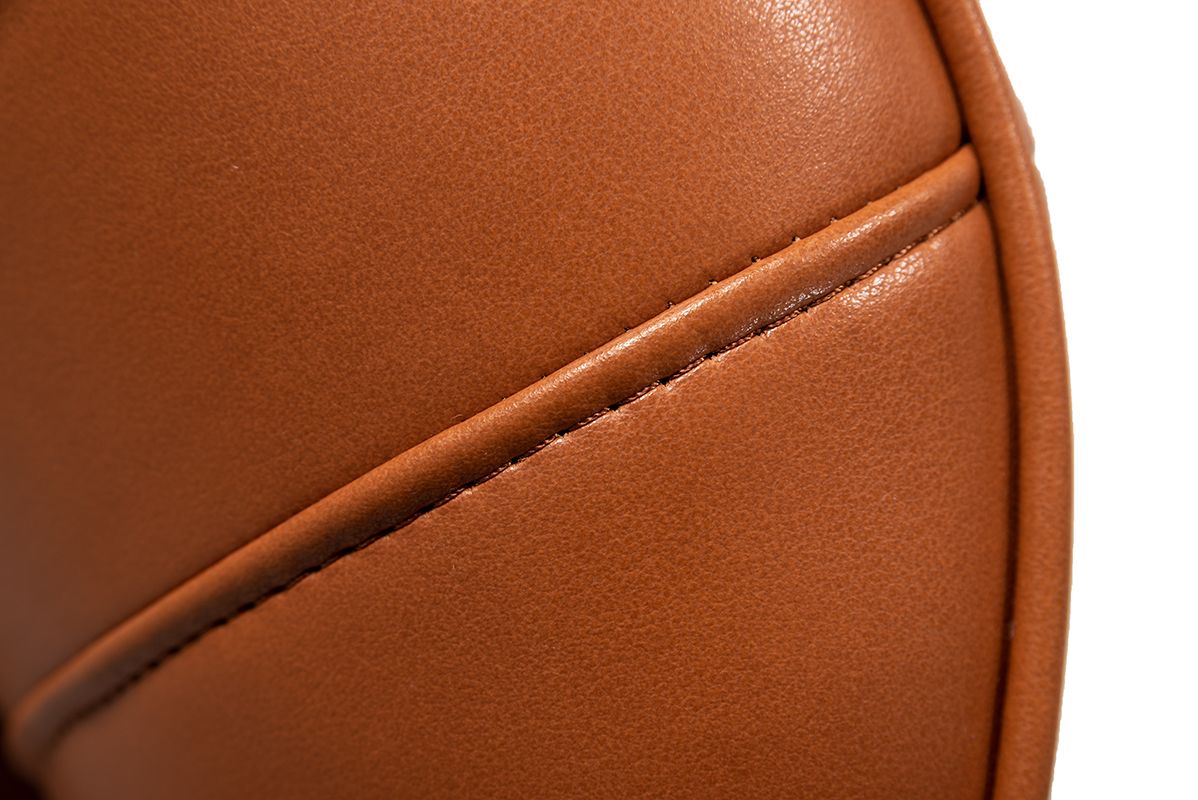 Divani Casa Susan Modern Orange Leatherette Lounge Chair - What A Room