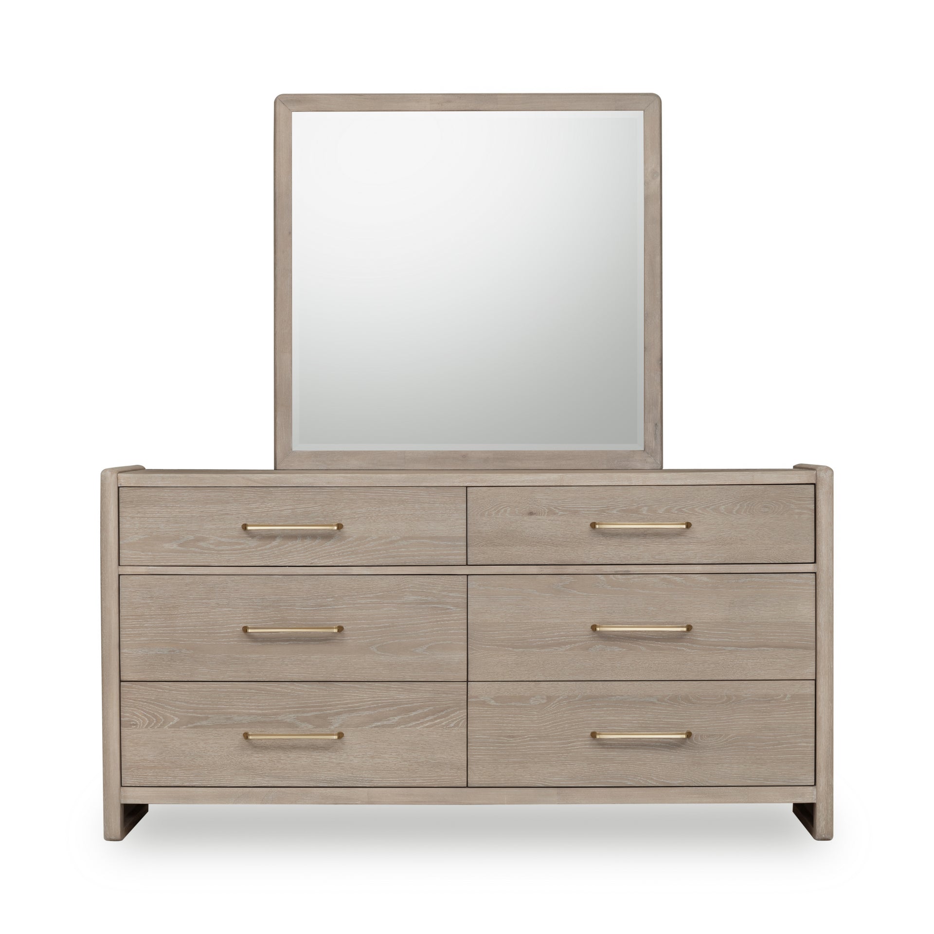 Gardenia Six Drawer Oak Wood Dresser in Chai - What A Room