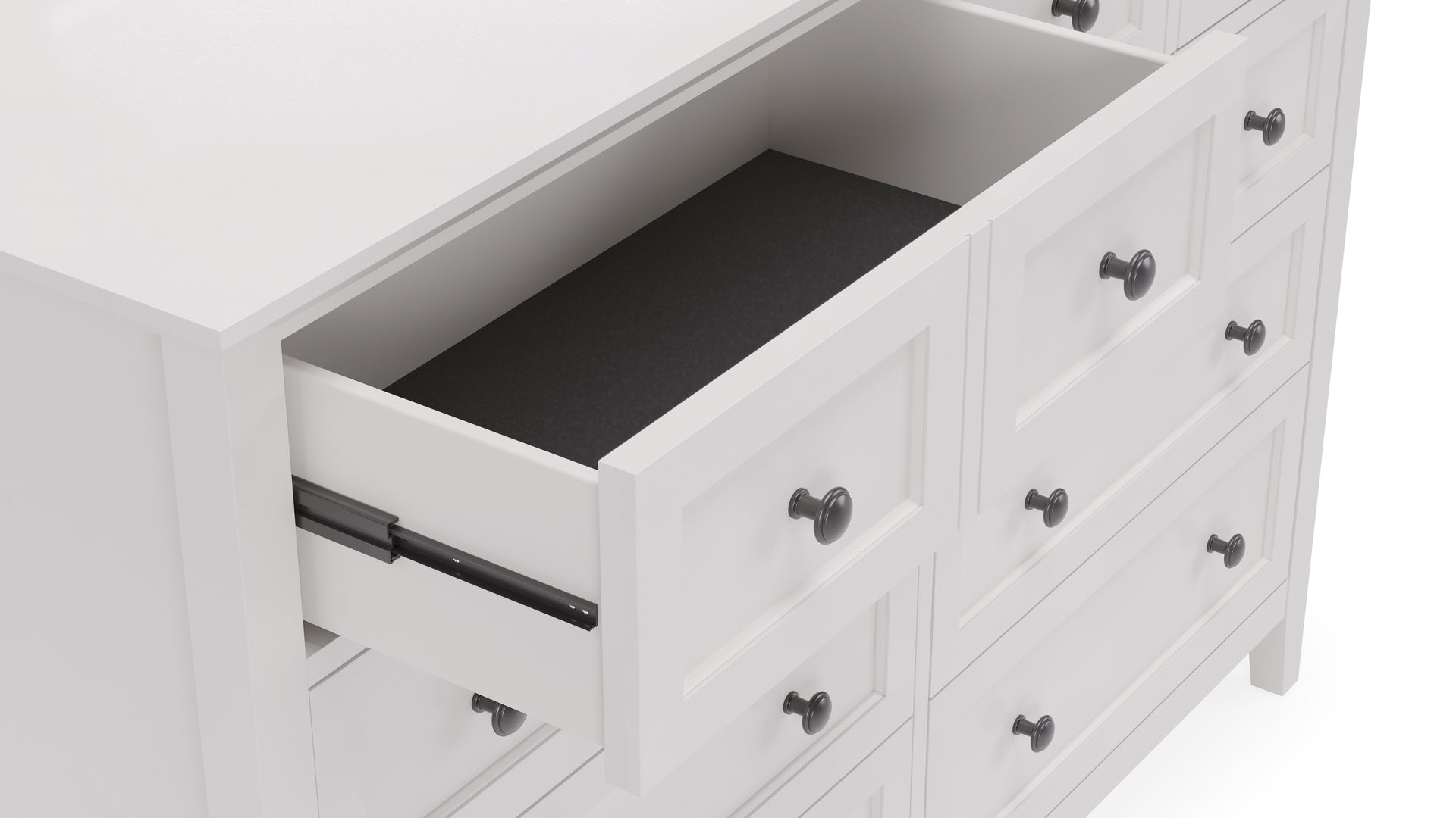 Grace Eight Drawer Dresser in Snowfall White - What A Room