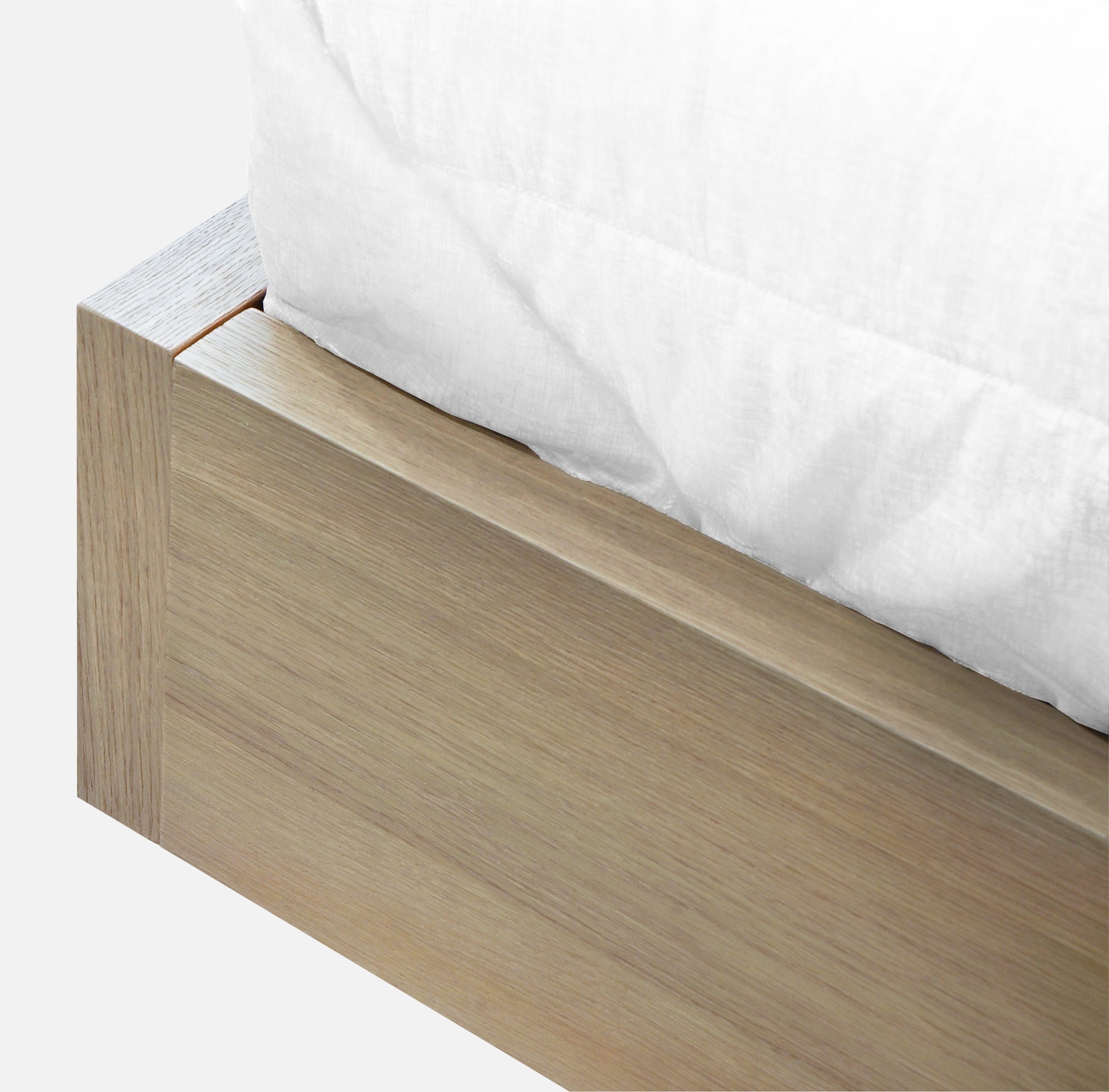 One Coastal Modern Live Edge Wall Bed with Floating Nightstands in Bisque - What A Room
