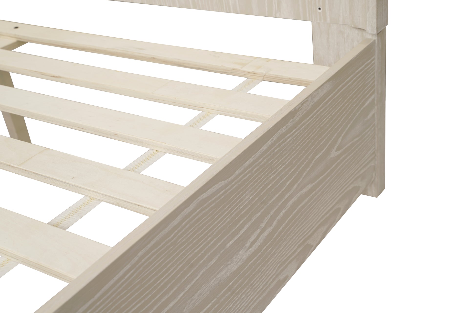 Maxime Two Drawer Footboard Storage Platform Bed In Ash - What A Room