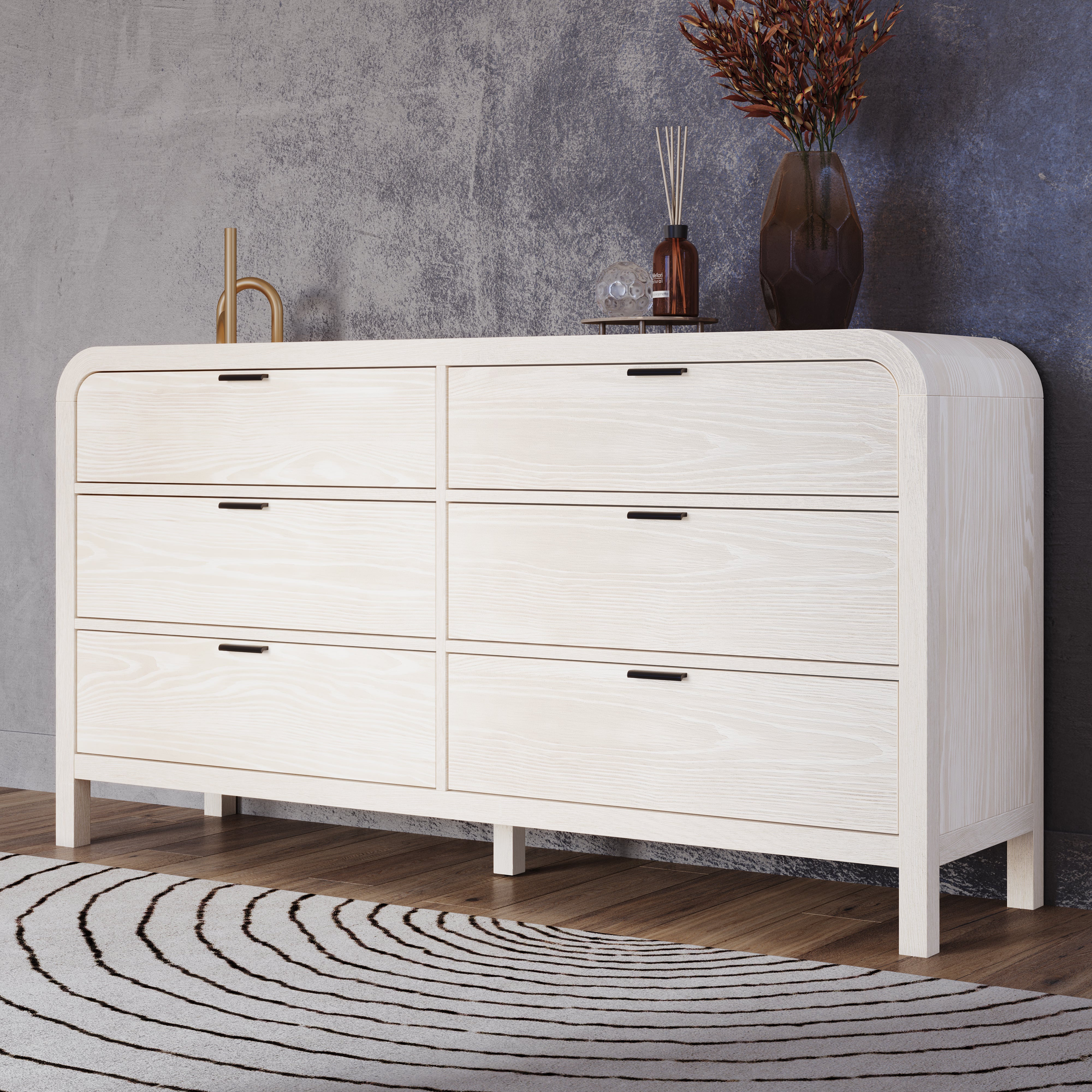 Drake Six Drawer Dresser in Sugar - What A Room