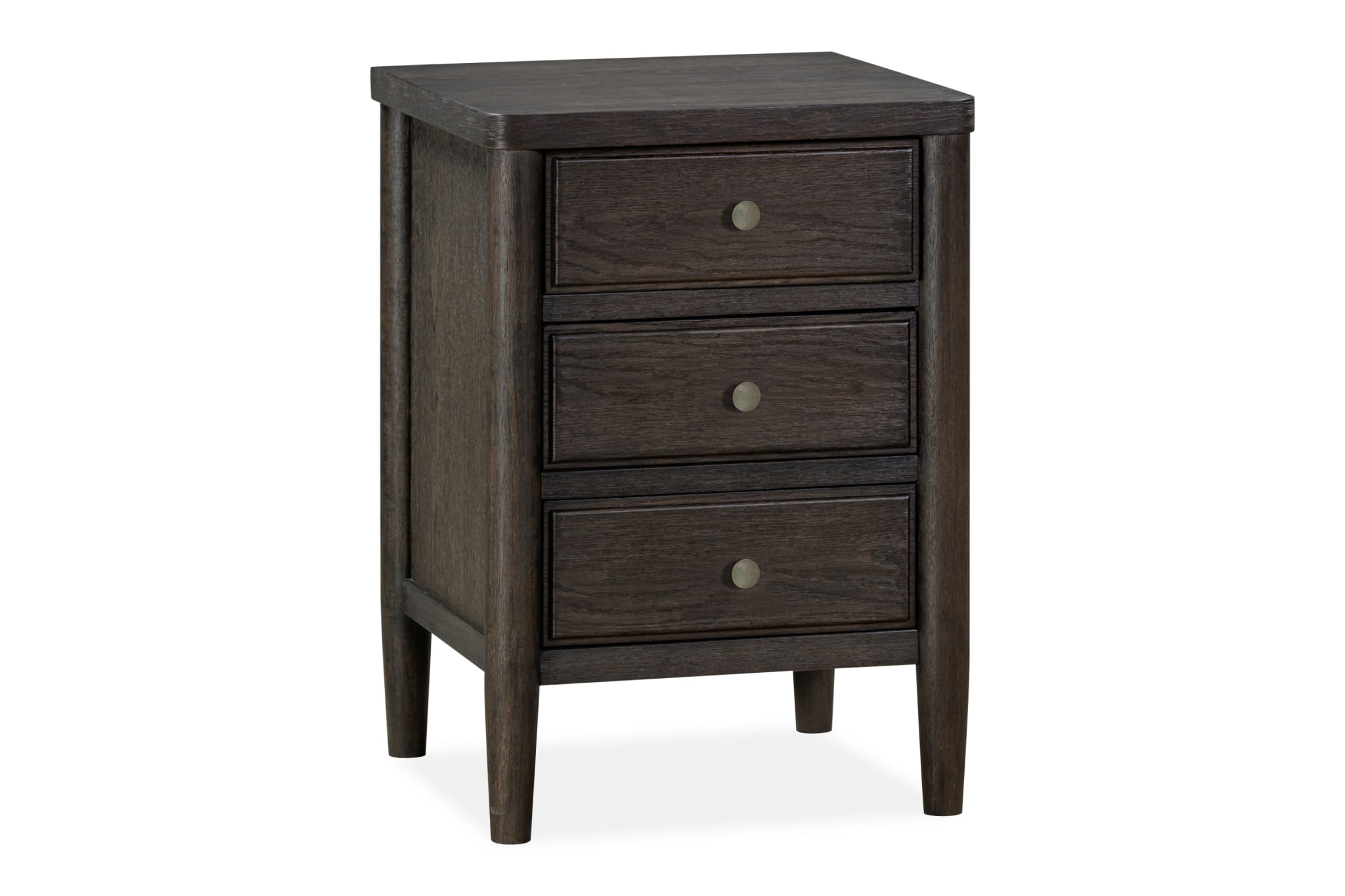 Rockport Three Drawer Small Nightstand in Yin - What A Room