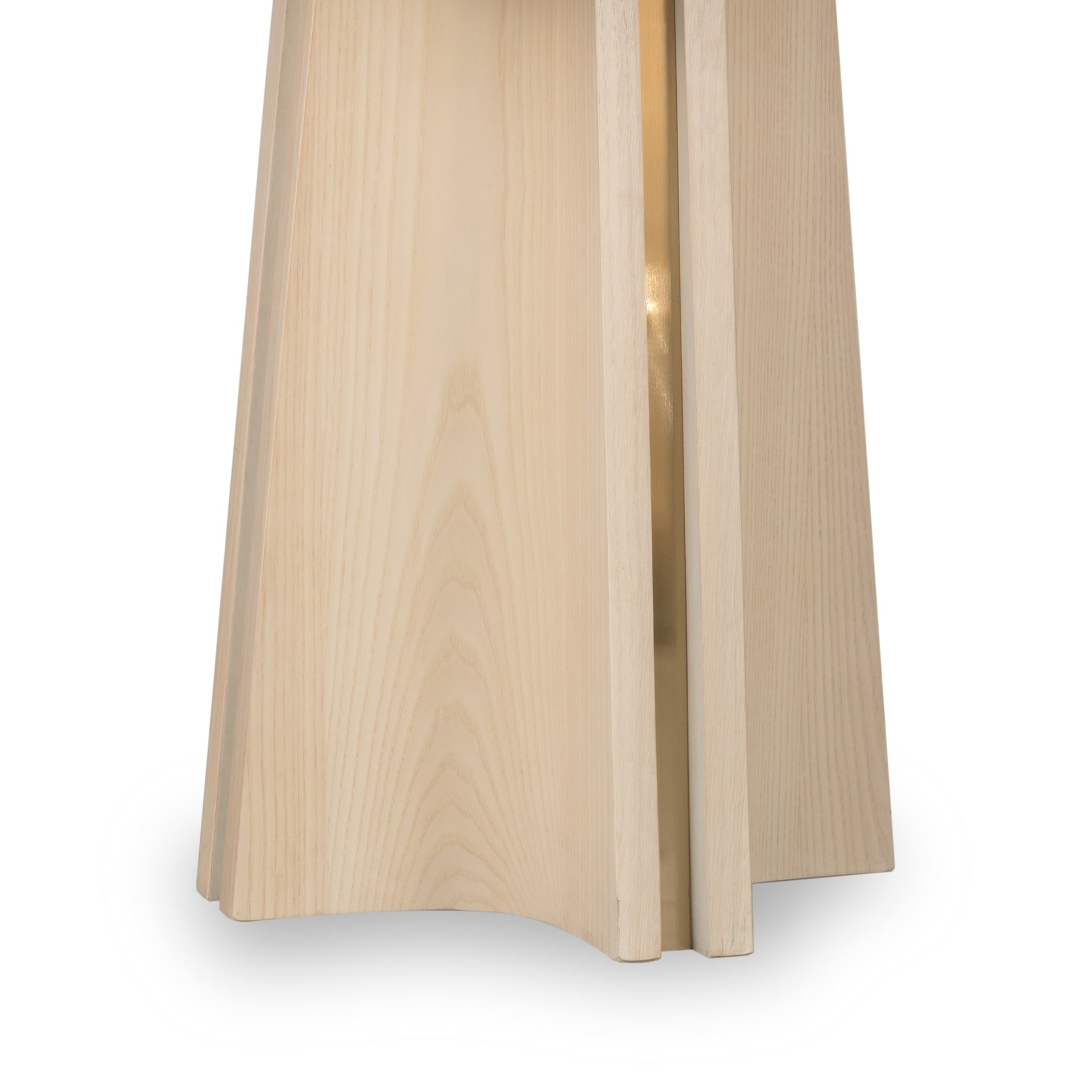 Zinnia Ash Wood Double Pedestal Dining Table in White Sand - What A Room