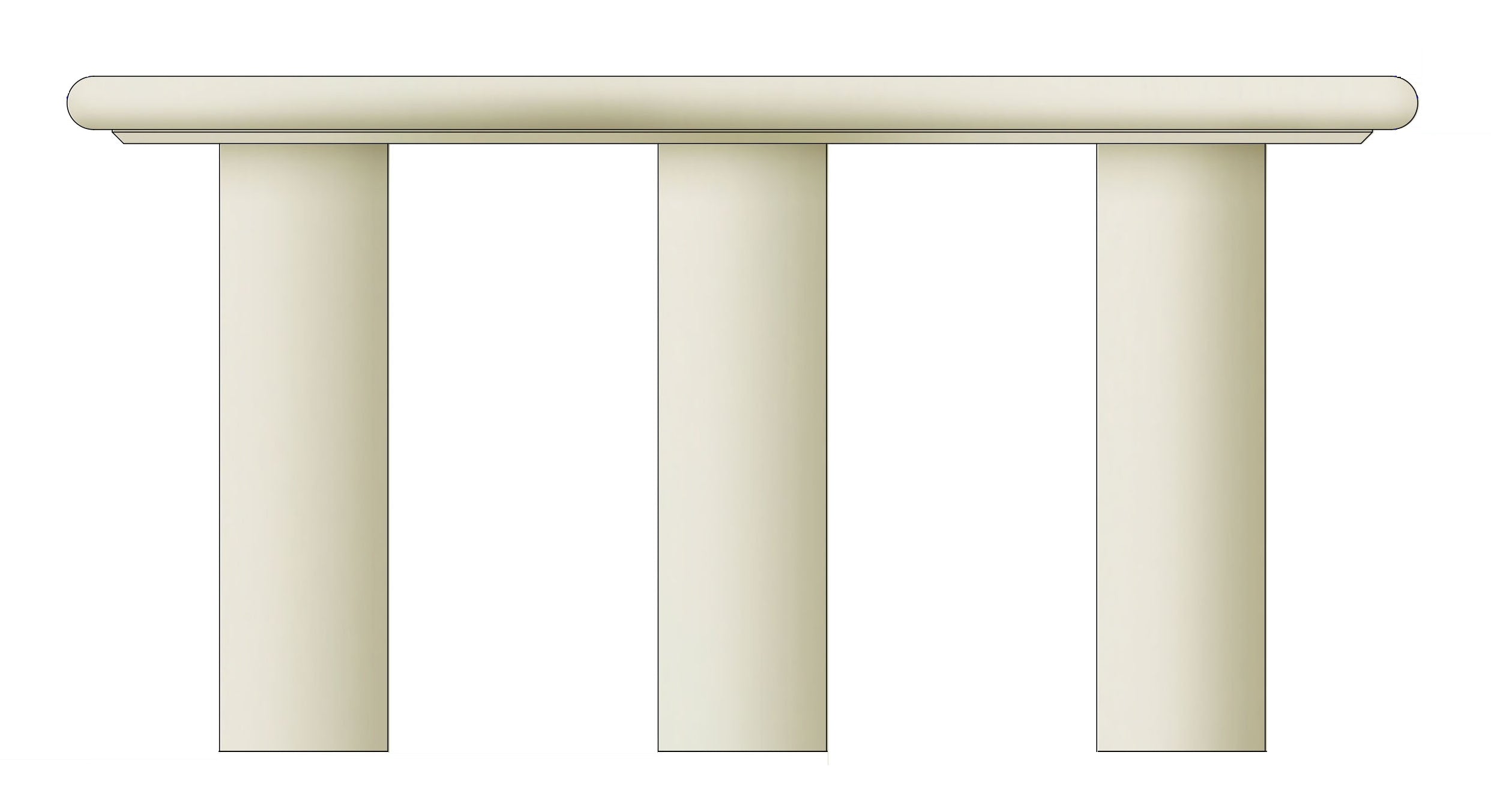 Sven Wooden Console Table in Rice - What A Room