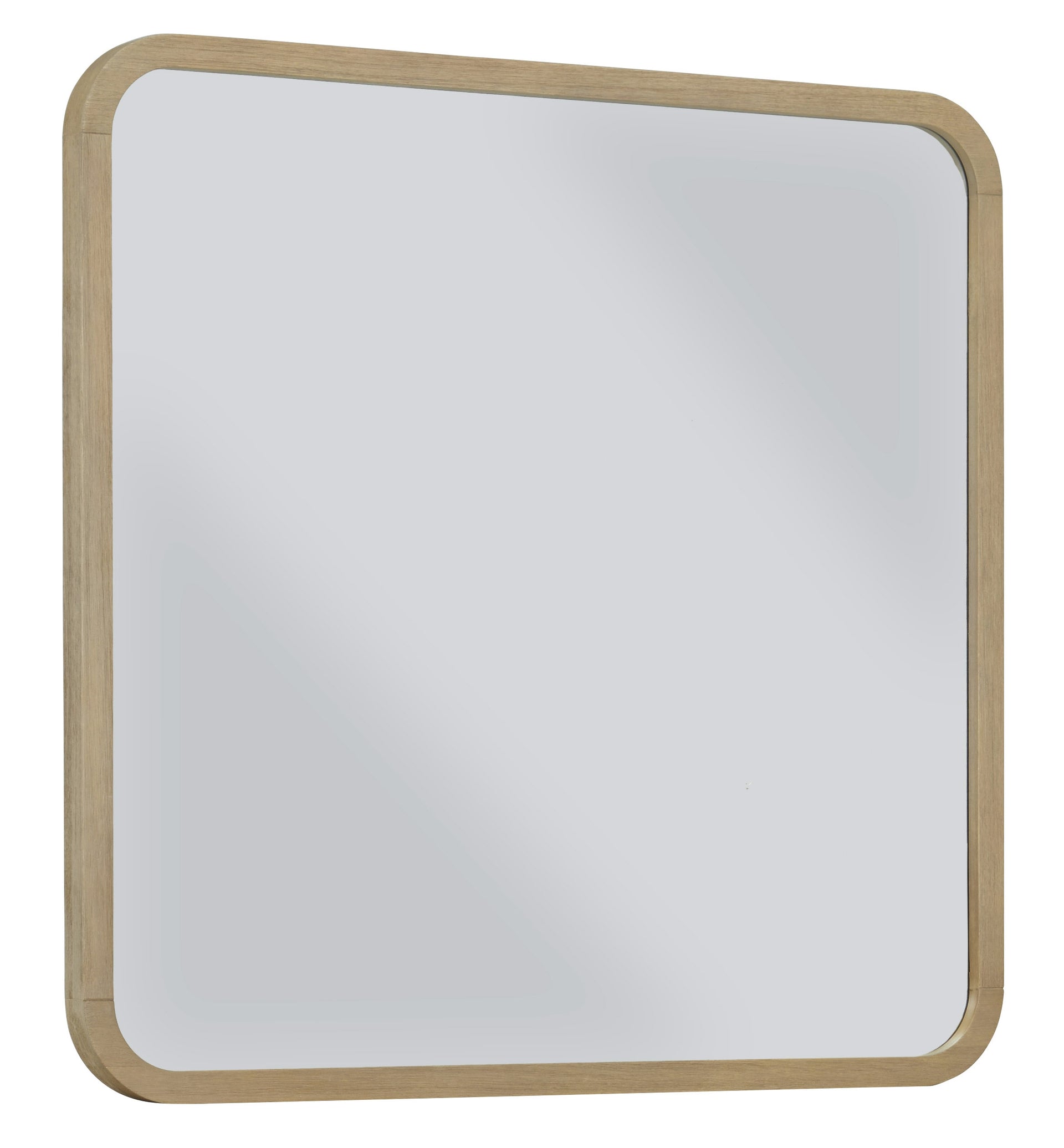 Penny Beveled Glass Wall or Dresser Mirror in Buff Cream - What A Room