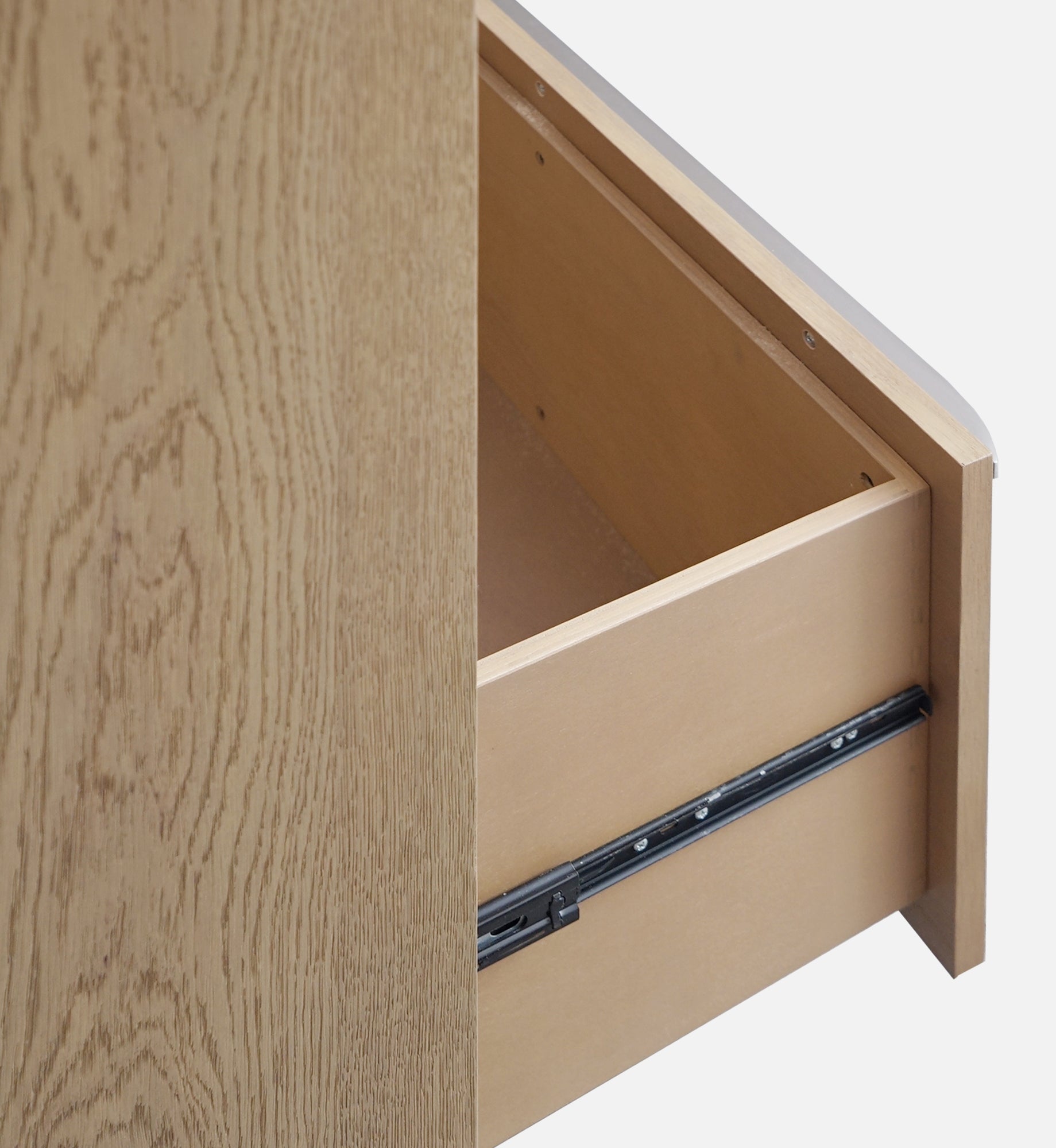 One Coastal Modern Two Drawer Nightstand in Bisque - What A Room
