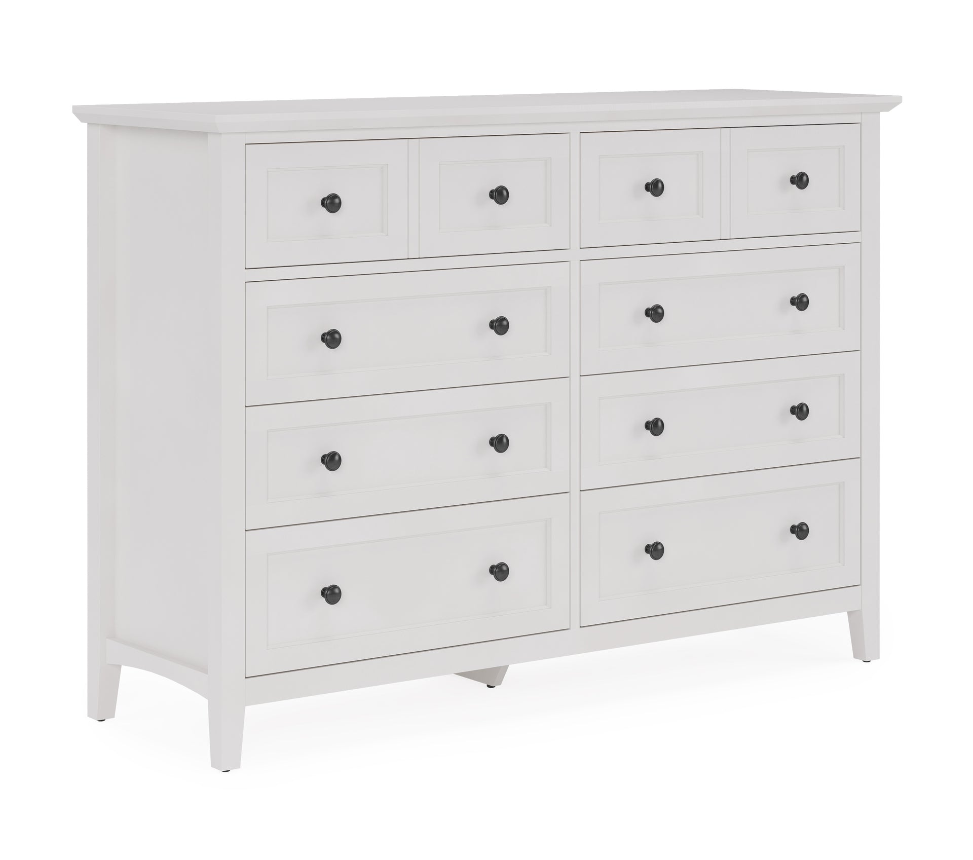 Grace Eight Drawer Dresser in Snowfall White - What A Room