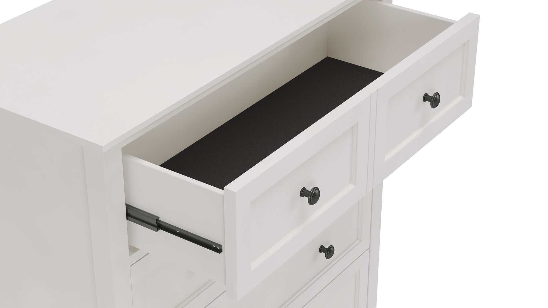 Grace Five Drawer Chest in Snowfall White - What A Room