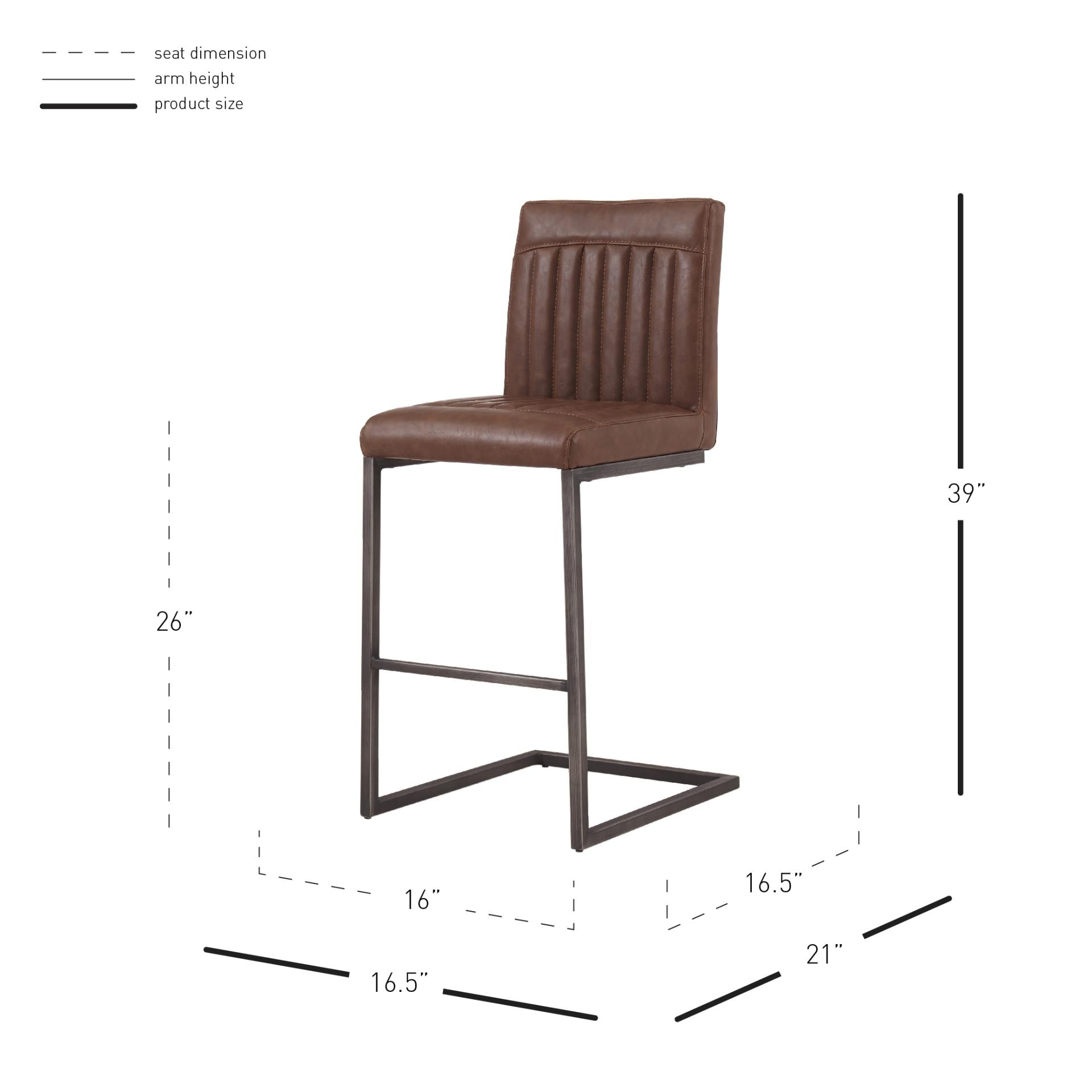 Ronan KD PU Counter Stool - What A Room