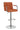 Adjustable Height Bar Stool Orange and Chrome - What A Room