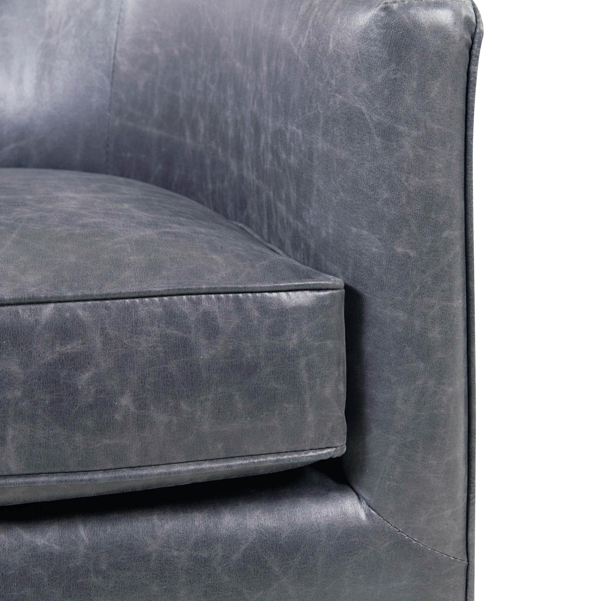 Harrod PU Accent Arm Chair Gold Legs - What A Room