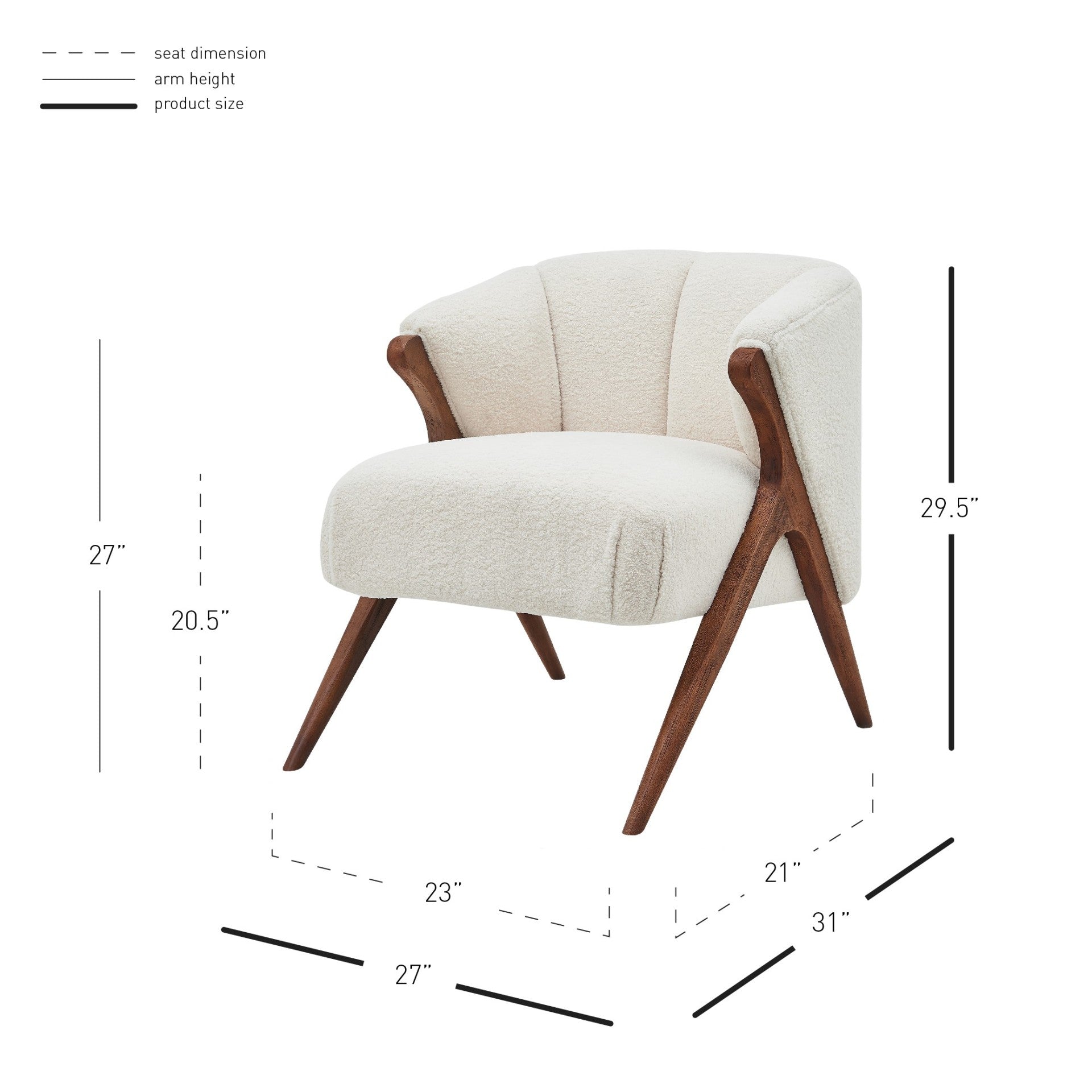 Florence Fabric Accent Chair - What A Room