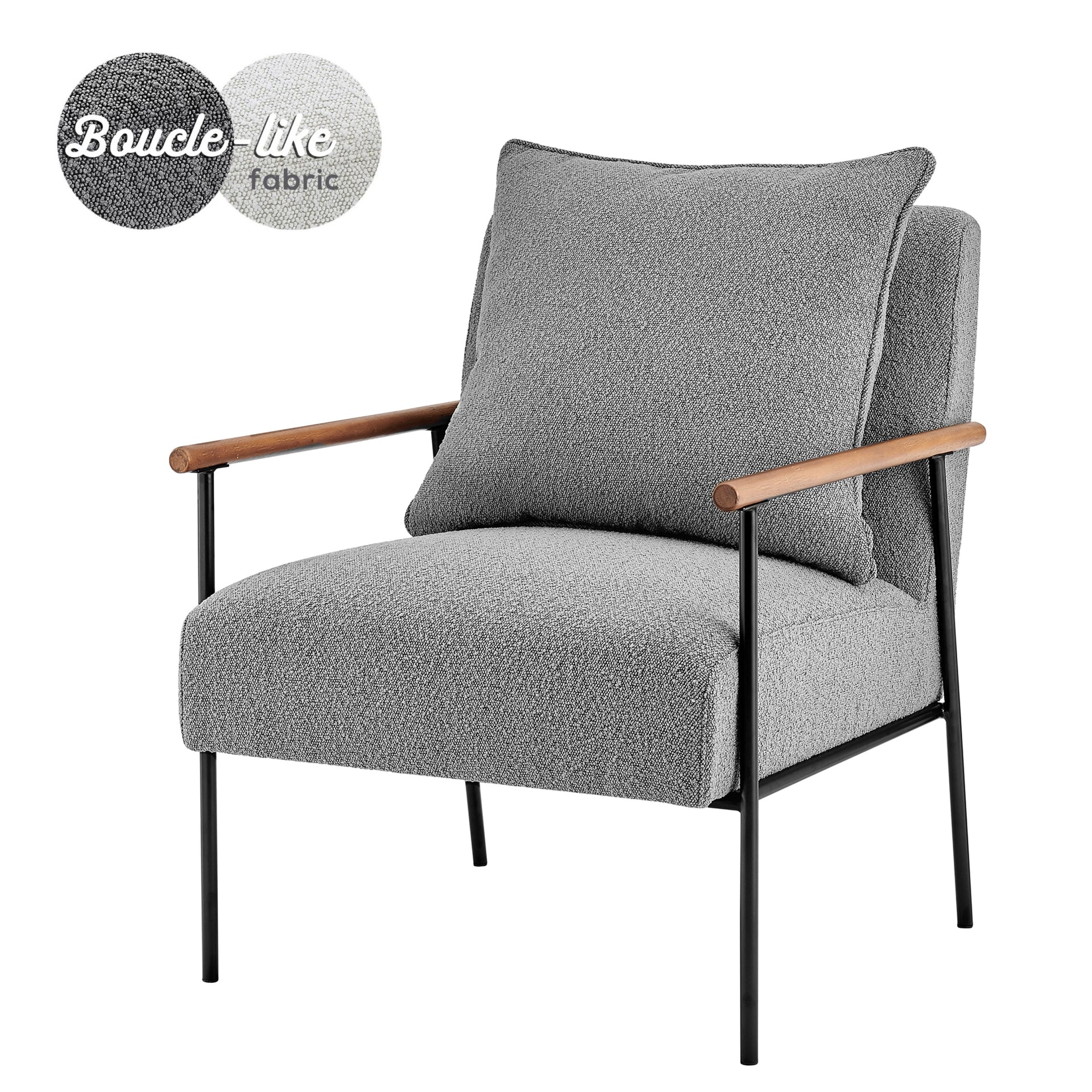 Quinton Fabric Accent Arm Chair - What A Room