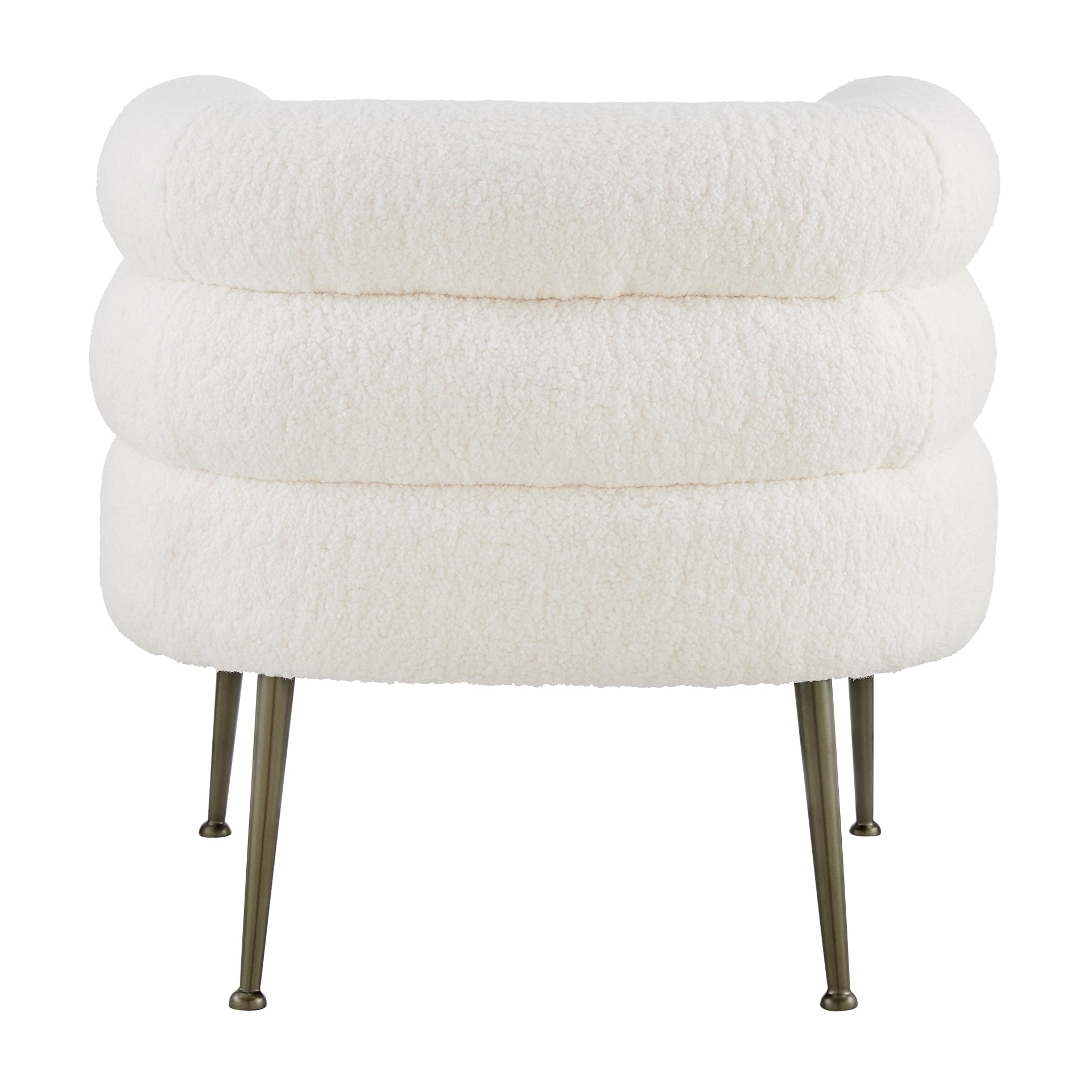Zerline Faux Shearling Fabric Accent Chair - What A Room
