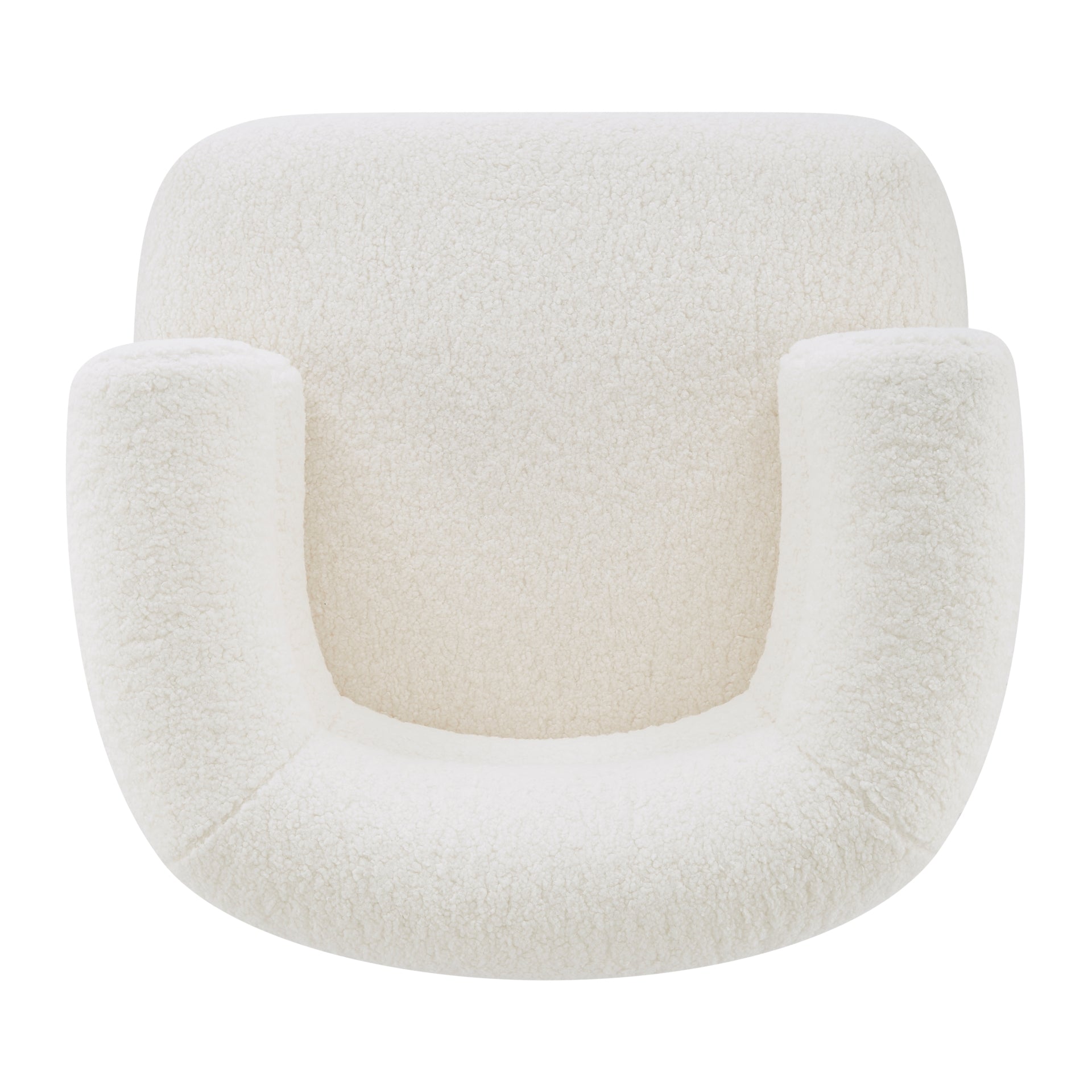 Zerline Faux Shearling Fabric Accent Chair - What A Room