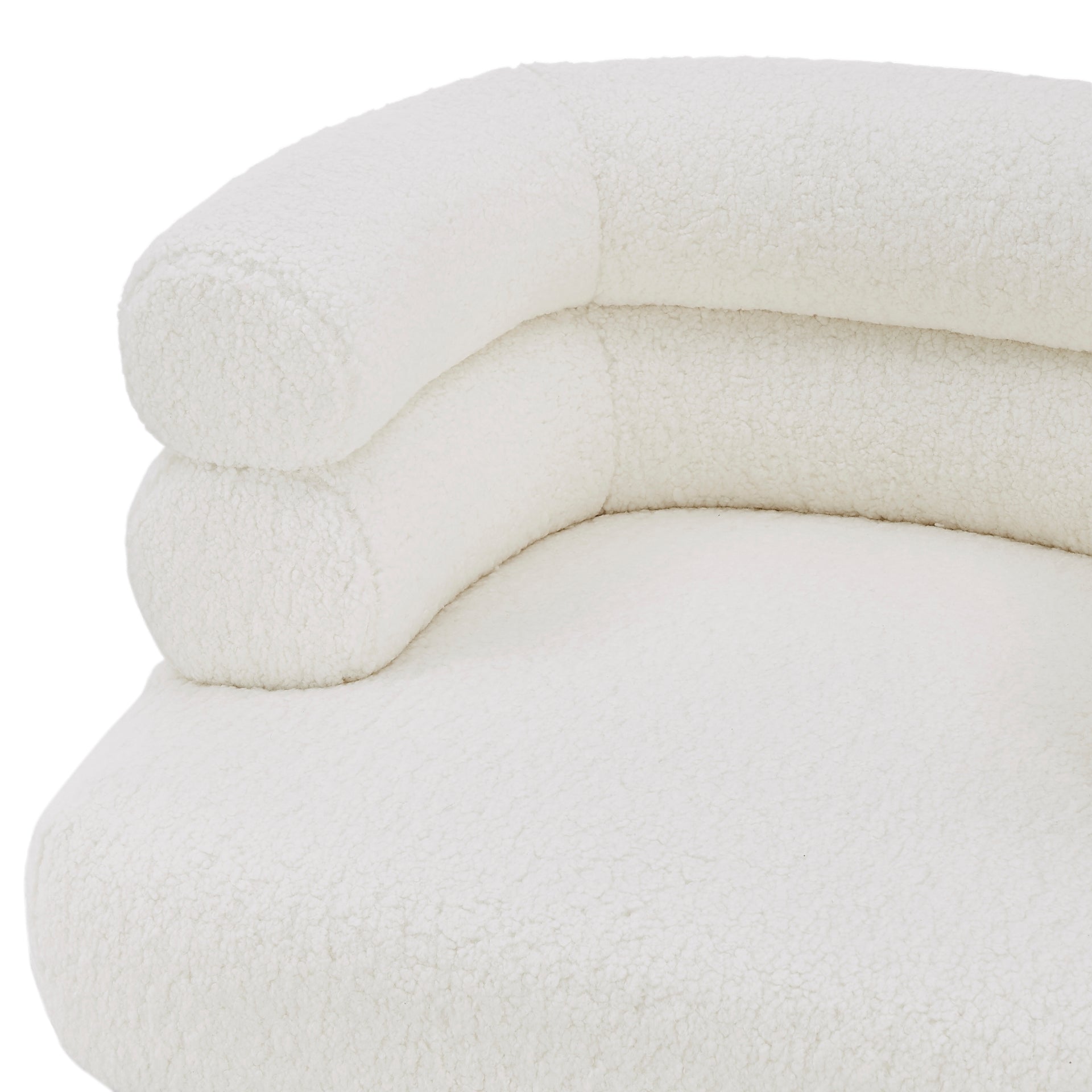 Zerline Faux Shearling Fabric Accent Chair - What A Room