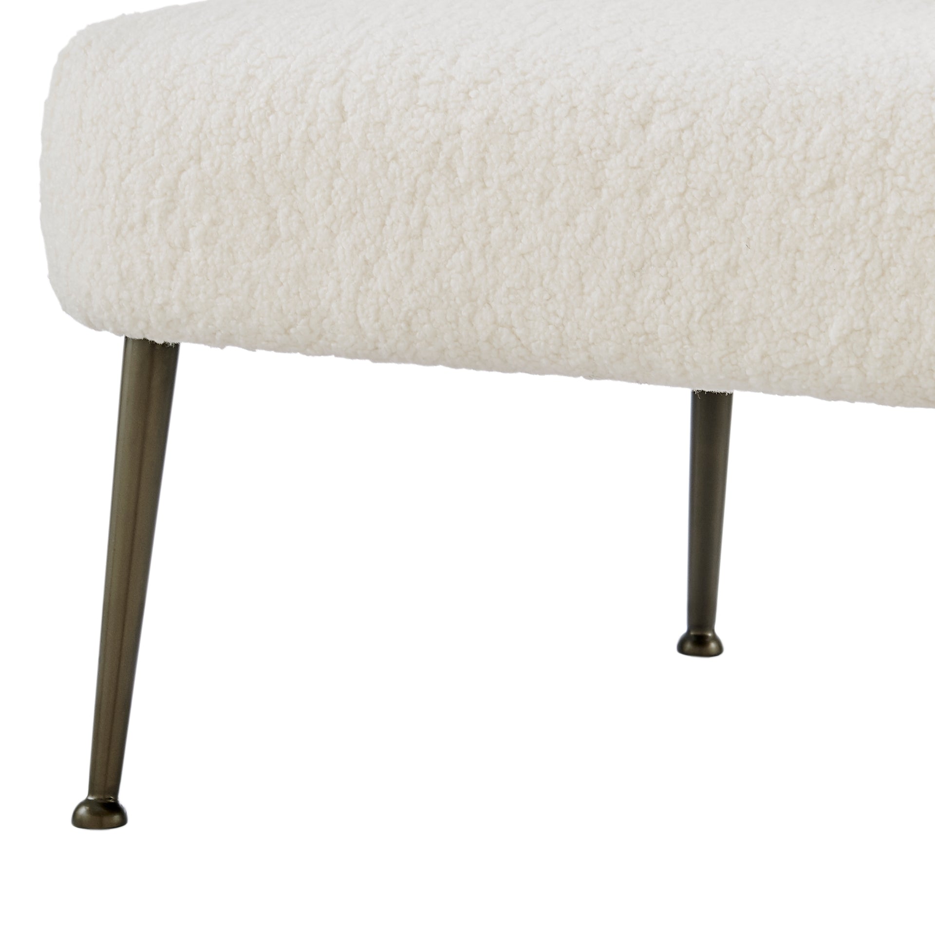 Zerline Faux Shearling Fabric Accent Chair - What A Room