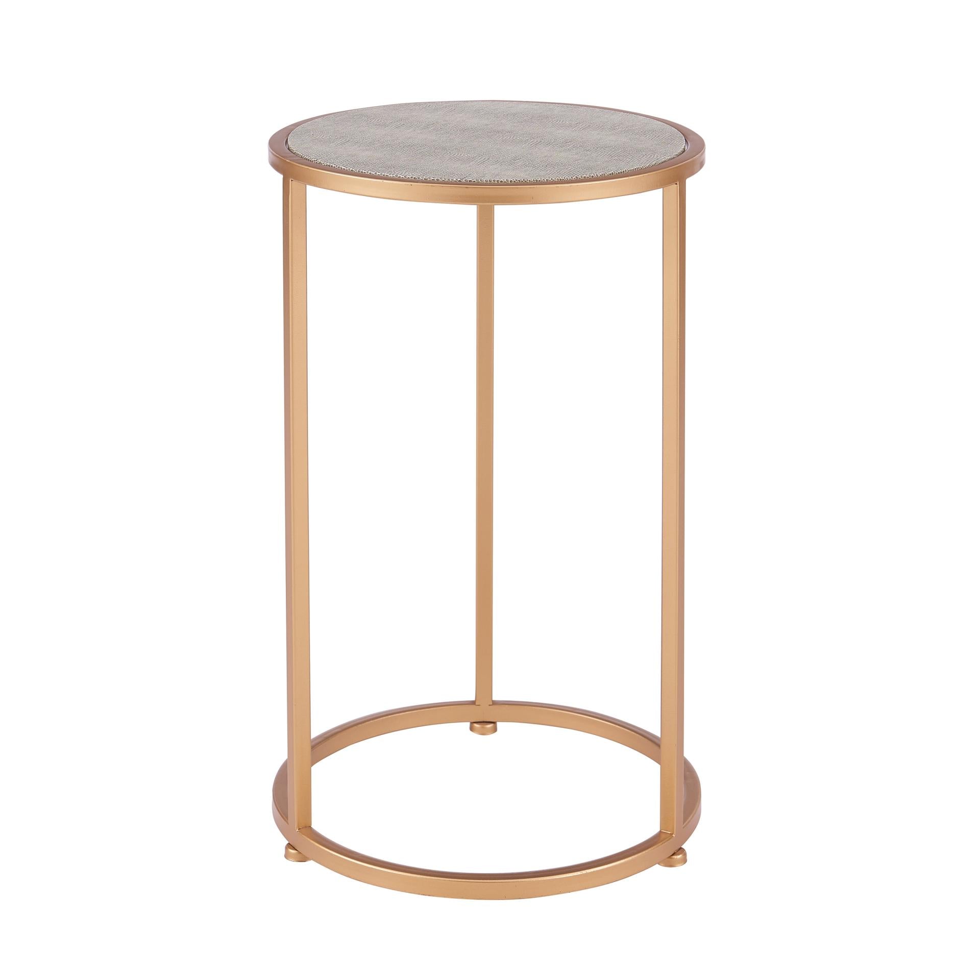 Anza Faux Shagreen Nesting Side/ End Table Set of 2 - What A Room