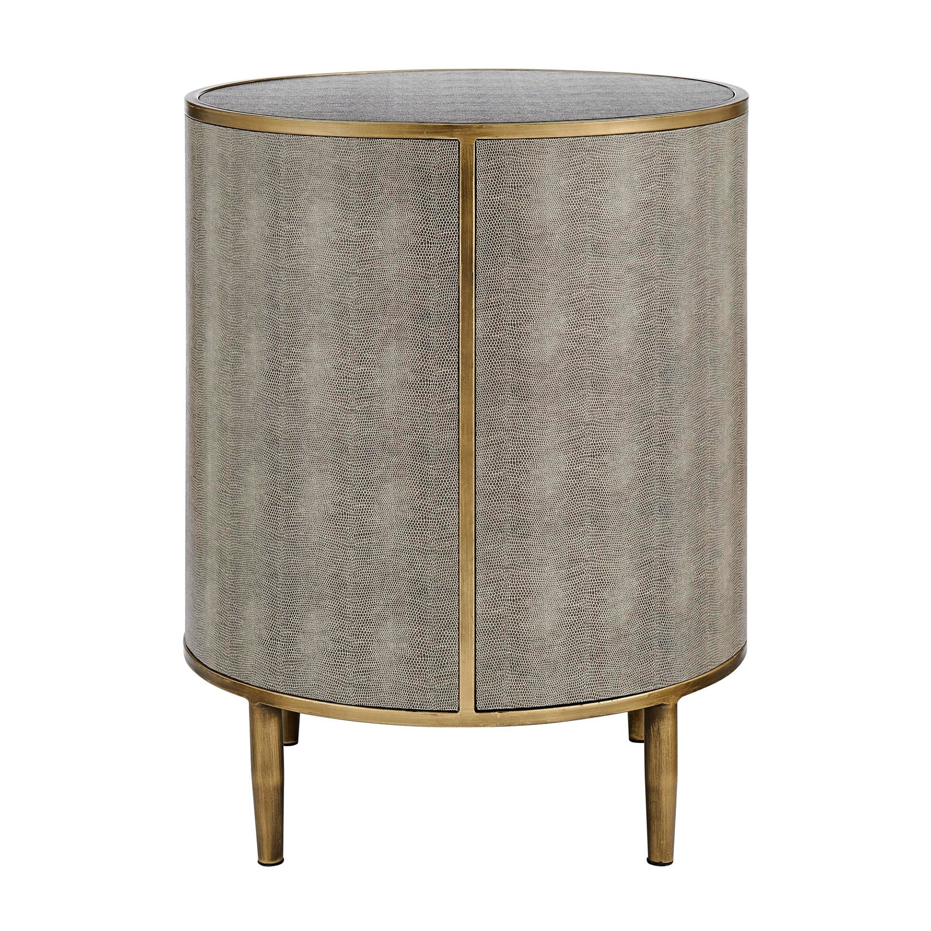 Loretta Faux Shagreen Side/ End Table - What A Room