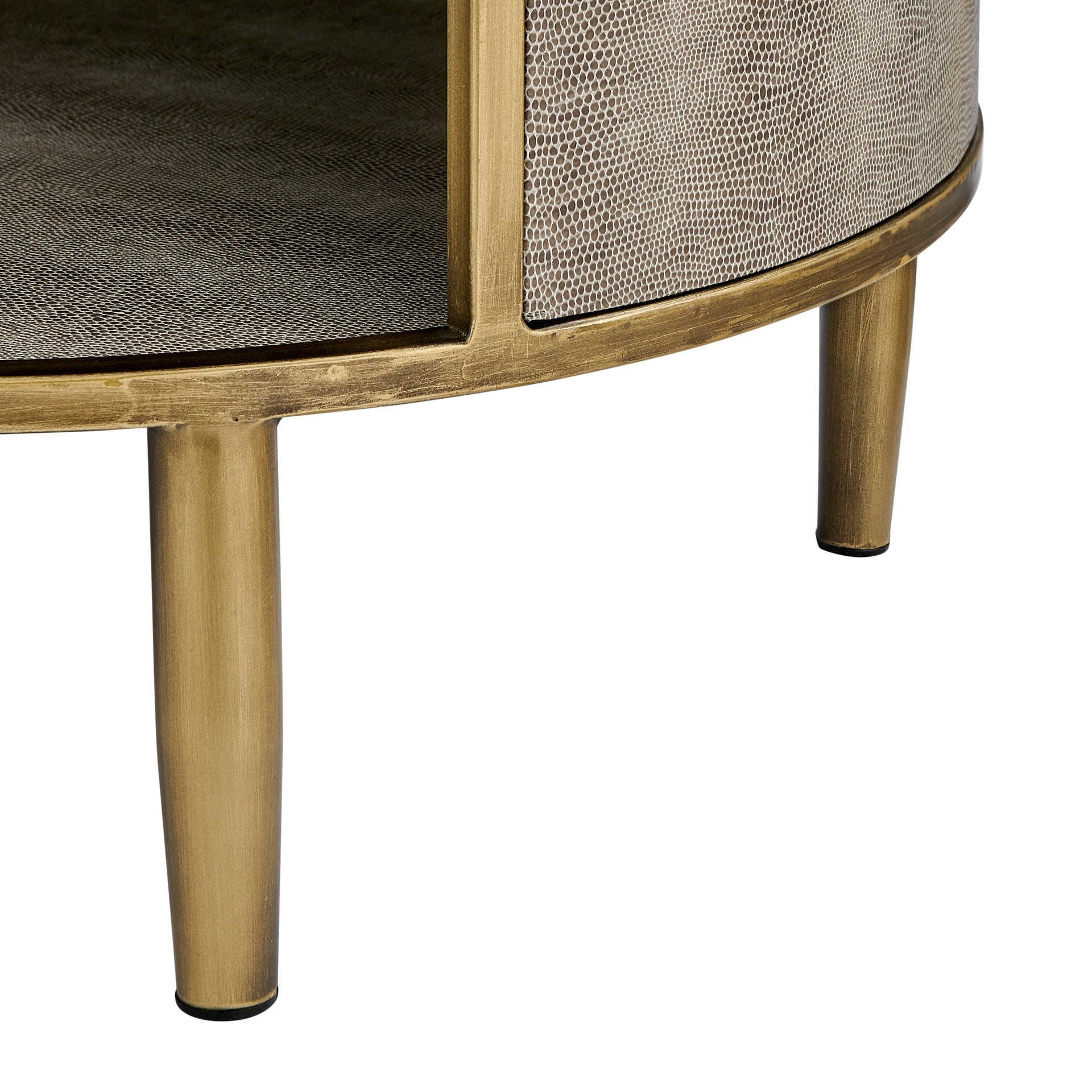Loretta Faux Shagreen Side/ End Table - What A Room